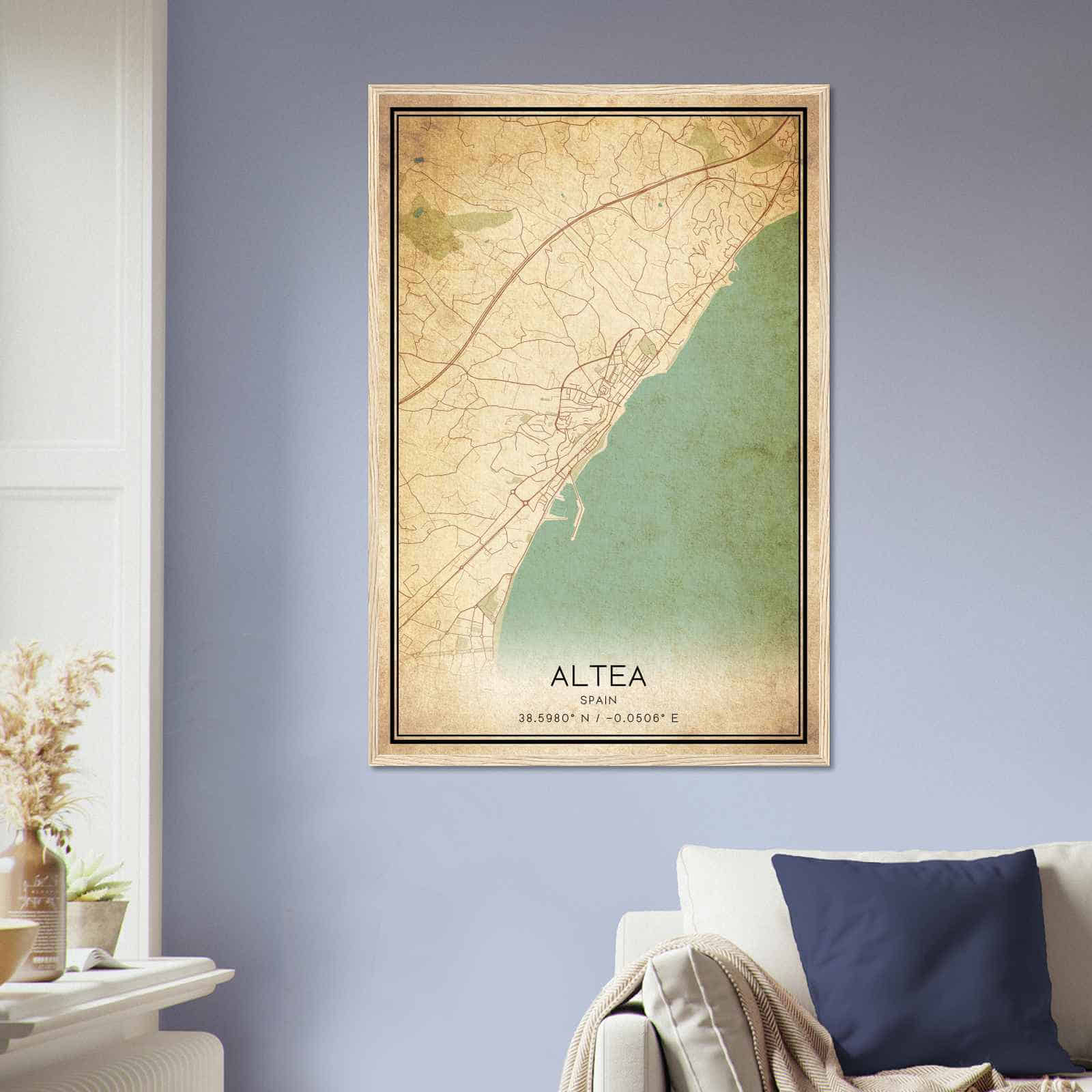 Deerfield Kansas Map Poster, Modern Home Decor Wall Art Print (Copy)