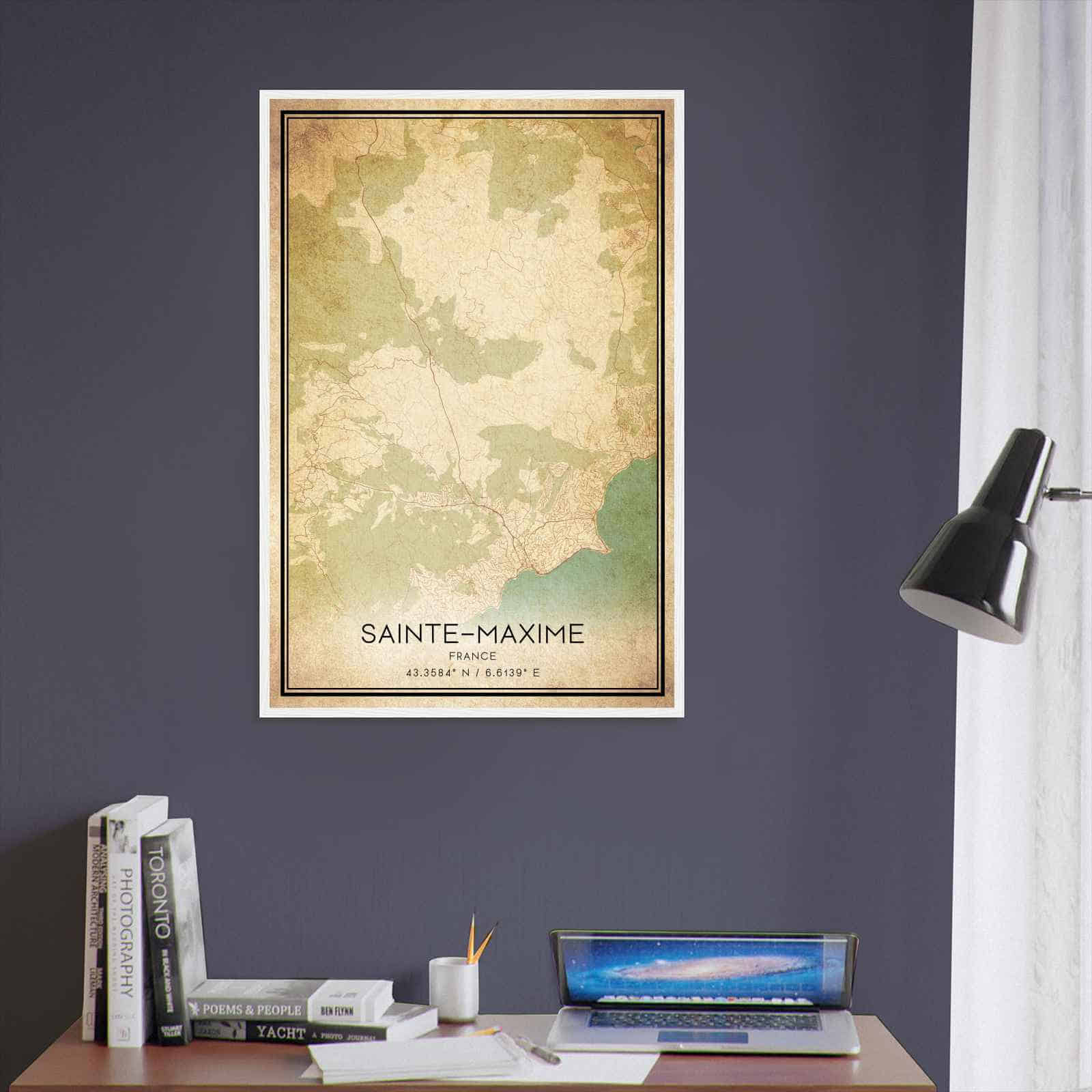 Deerfield Kansas Map Poster, Modern Home Decor Wall Art Print (Copy)