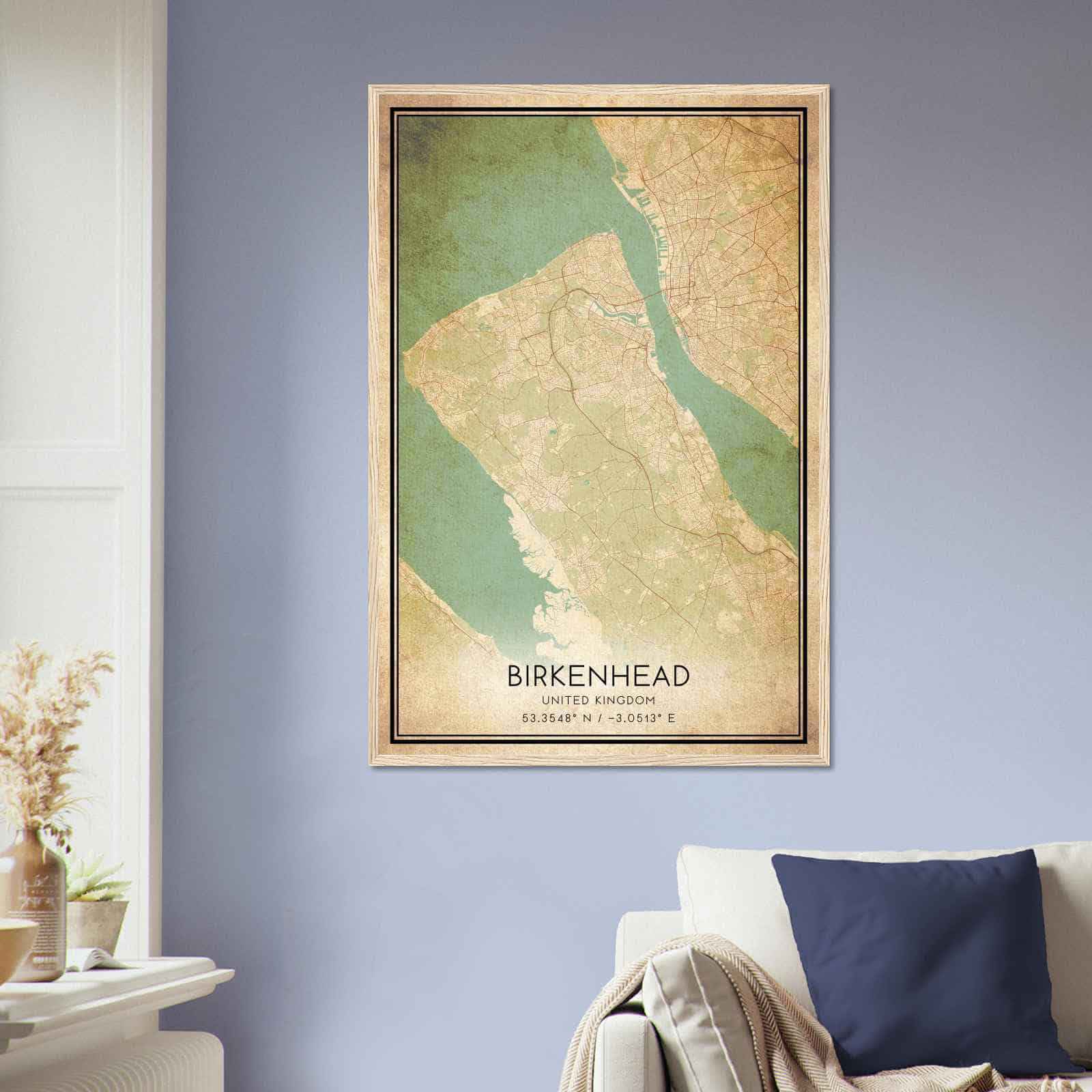 Deerfield Kansas Map Poster, Modern Home Decor Wall Art Print (Copy)