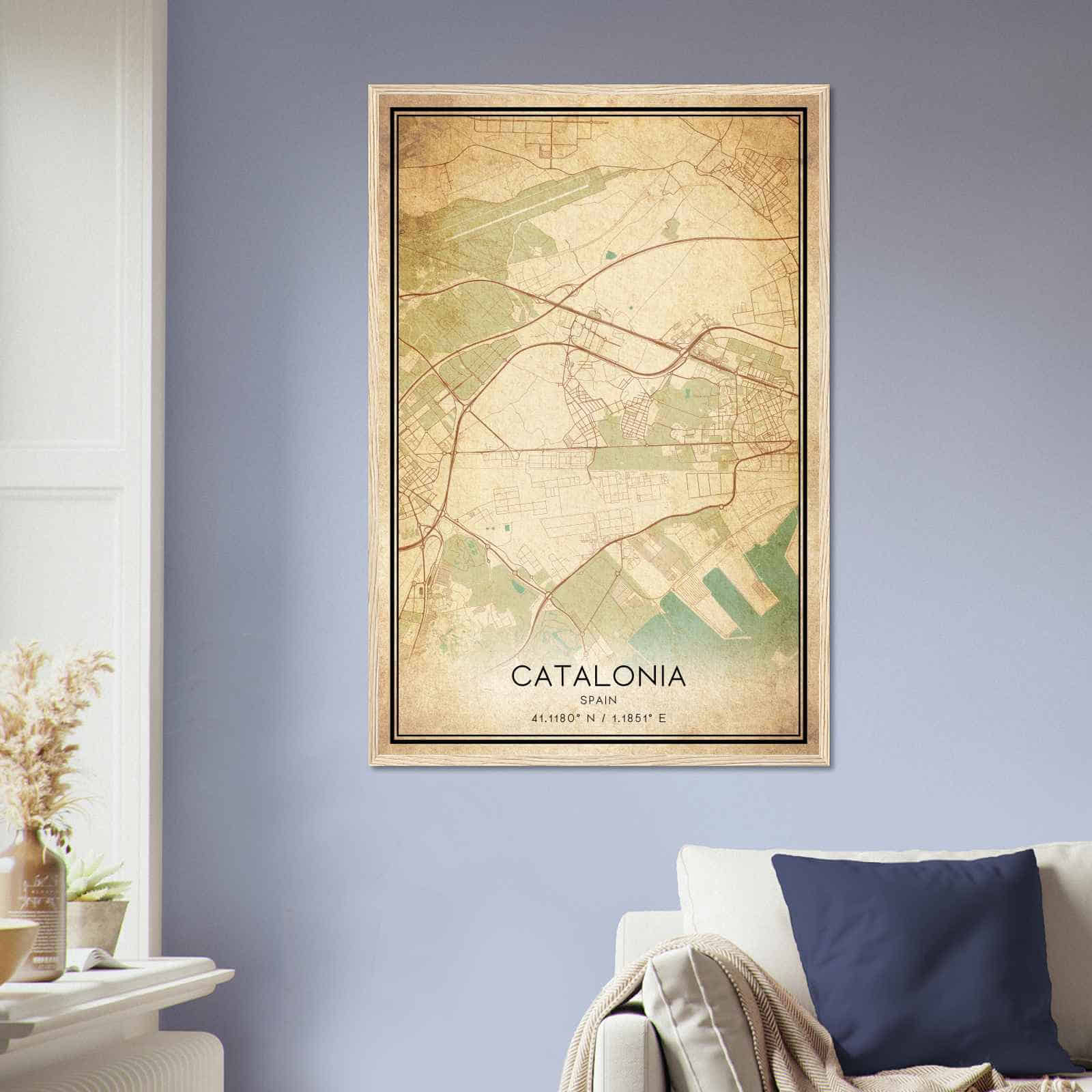 Deerfield Kansas Map Poster, Modern Home Decor Wall Art Print (Copy)