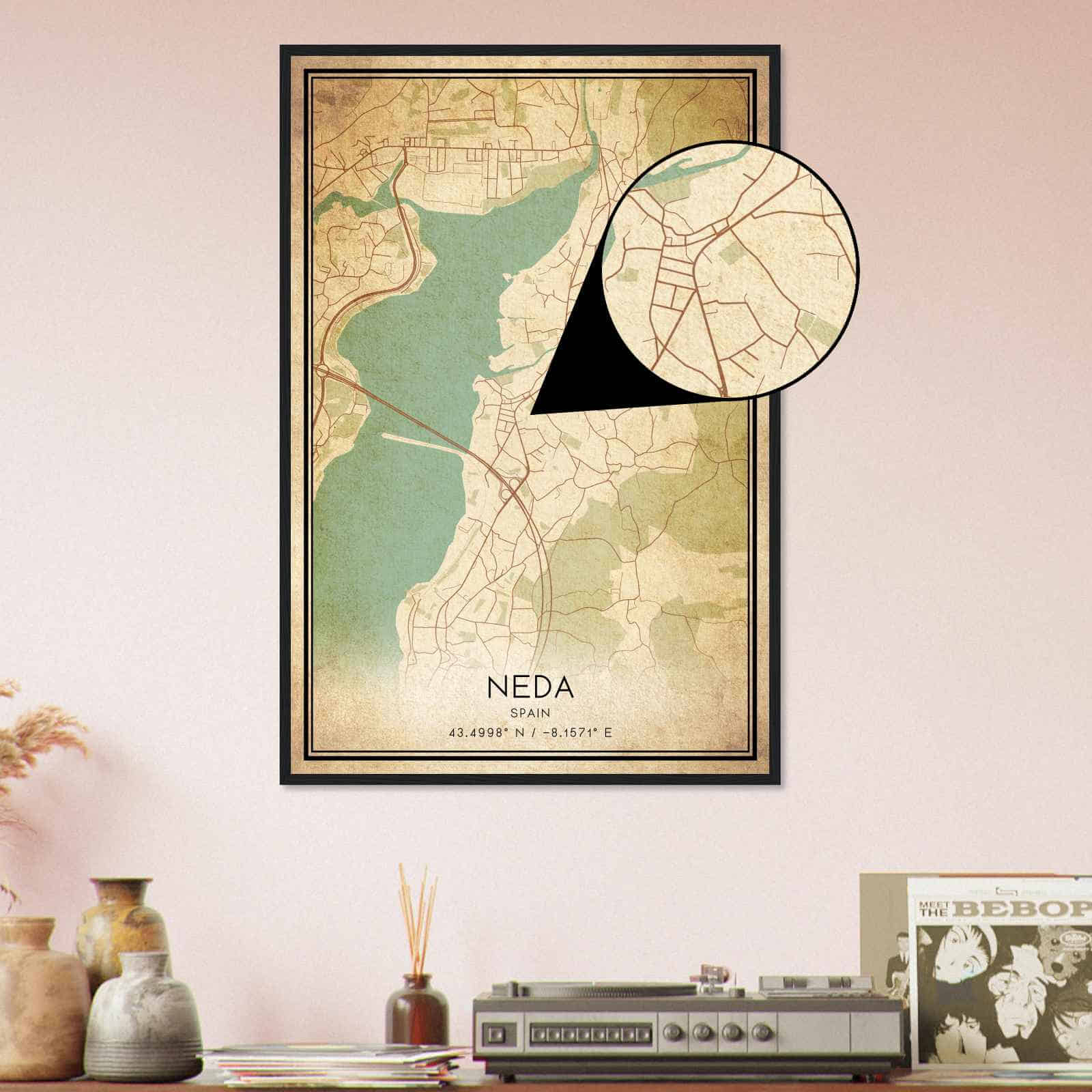 Deerfield Kansas Map Poster, Modern Home Decor Wall Art Print (Copy)