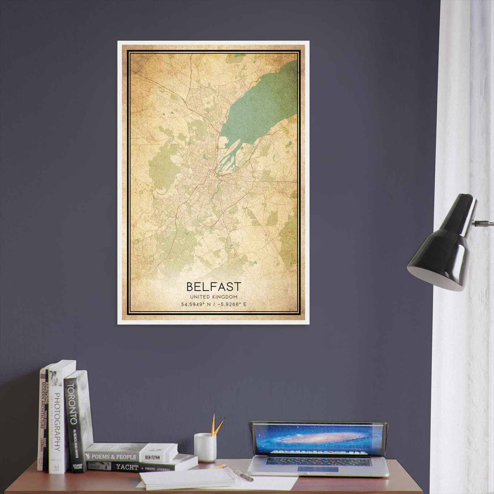 Deerfield Kansas Map Poster, Modern Home Decor Wall Art Print (Copy)