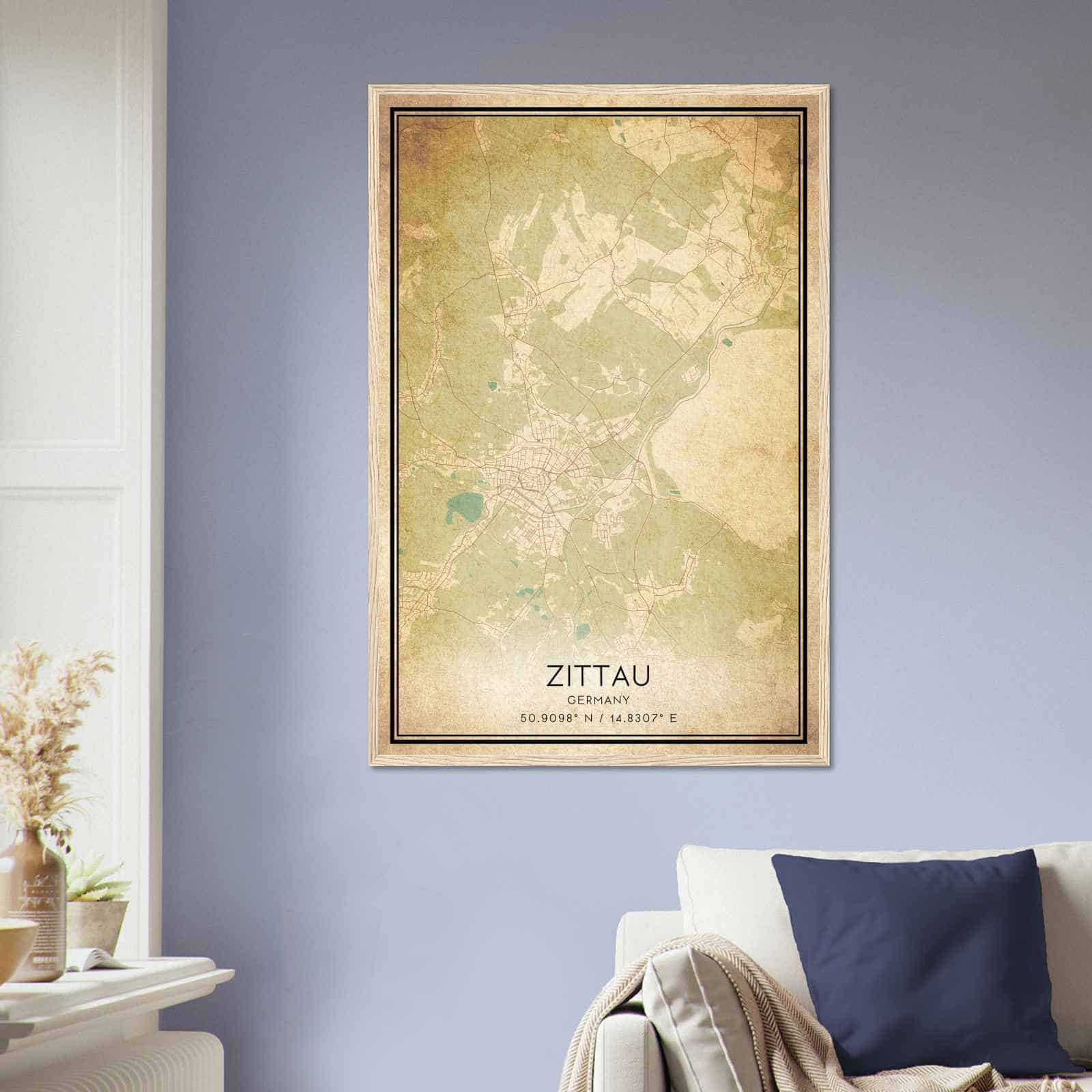 Deerfield Kansas Map Poster, Modern Home Decor Wall Art Print (Copy)