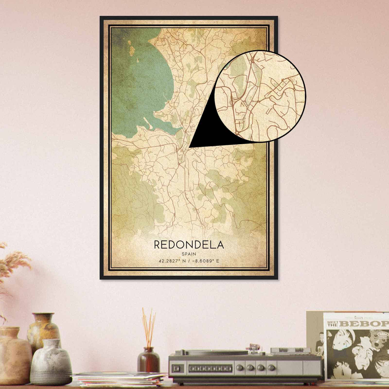 Deerfield Kansas Map Poster, Modern Home Decor Wall Art Print (Copy)