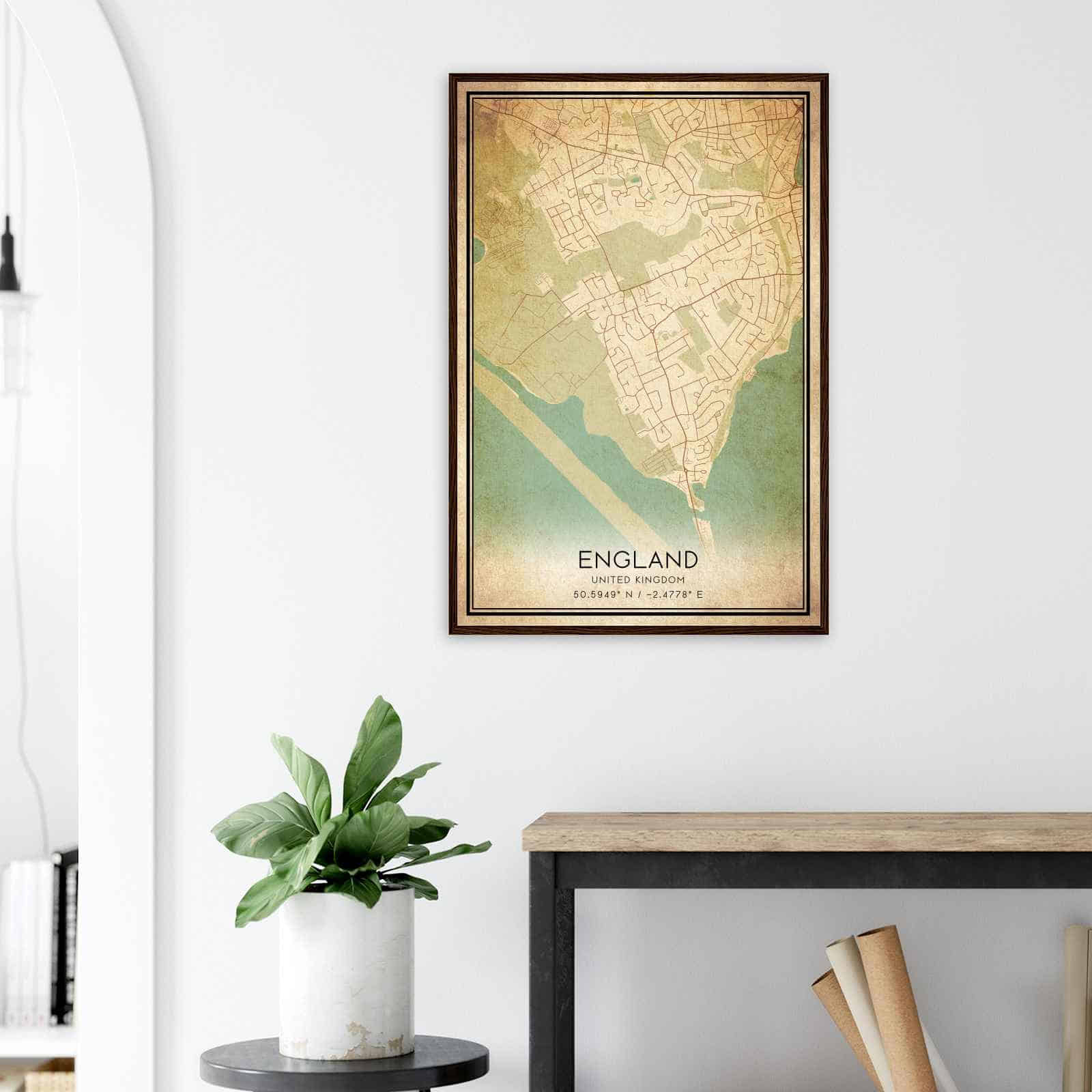 Deerfield Kansas Map Poster, Modern Home Decor Wall Art Print (Copy)
