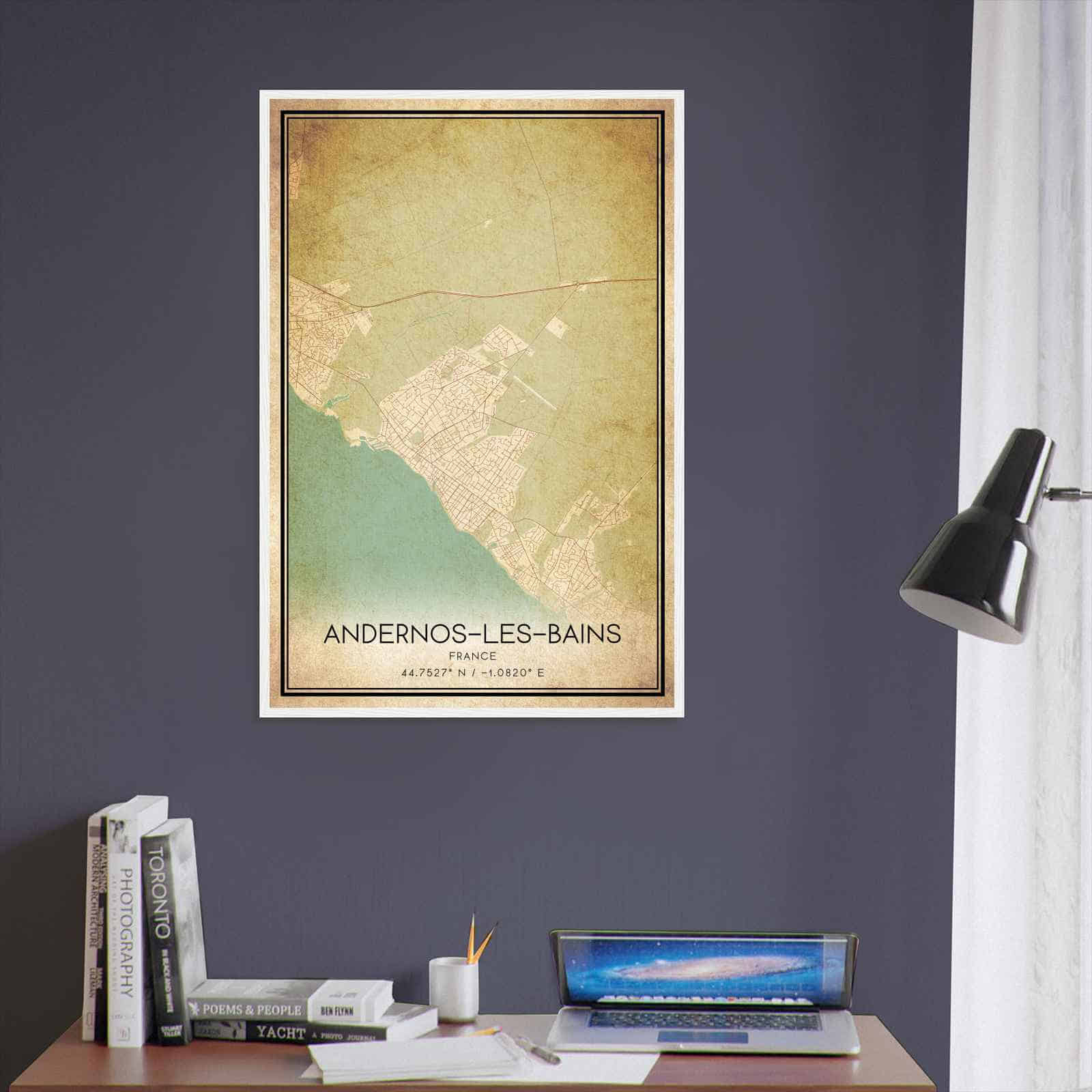 Deerfield Kansas Map Poster, Modern Home Decor Wall Art Print (Copy)