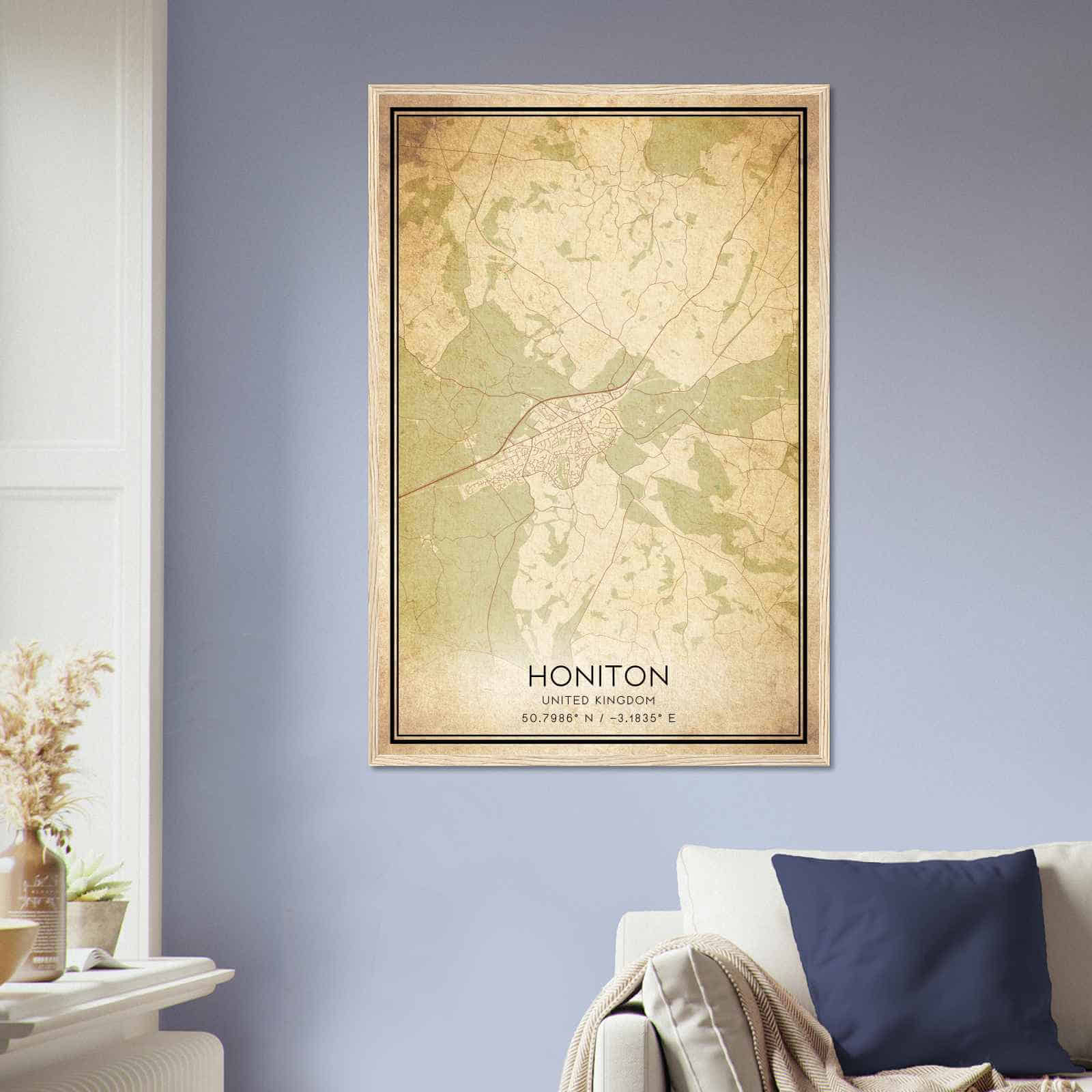 Deerfield Kansas Map Poster, Modern Home Decor Wall Art Print (Copy)