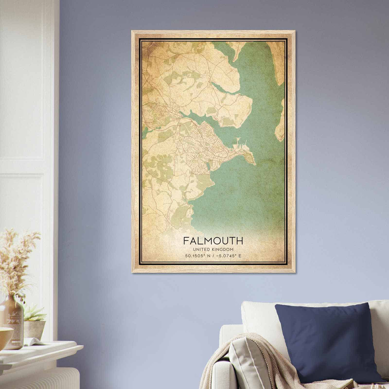 Deerfield Kansas Map Poster, Modern Home Decor Wall Art Print (Copy)
