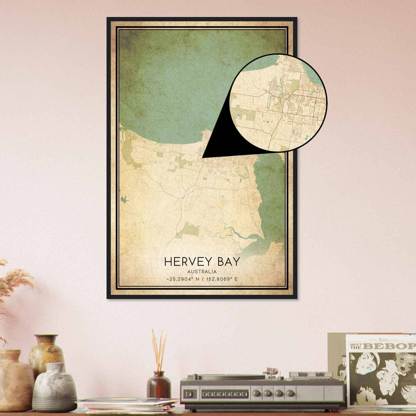 Deerfield Kansas Map Poster, Modern Home Decor Wall Art Print (Copy)