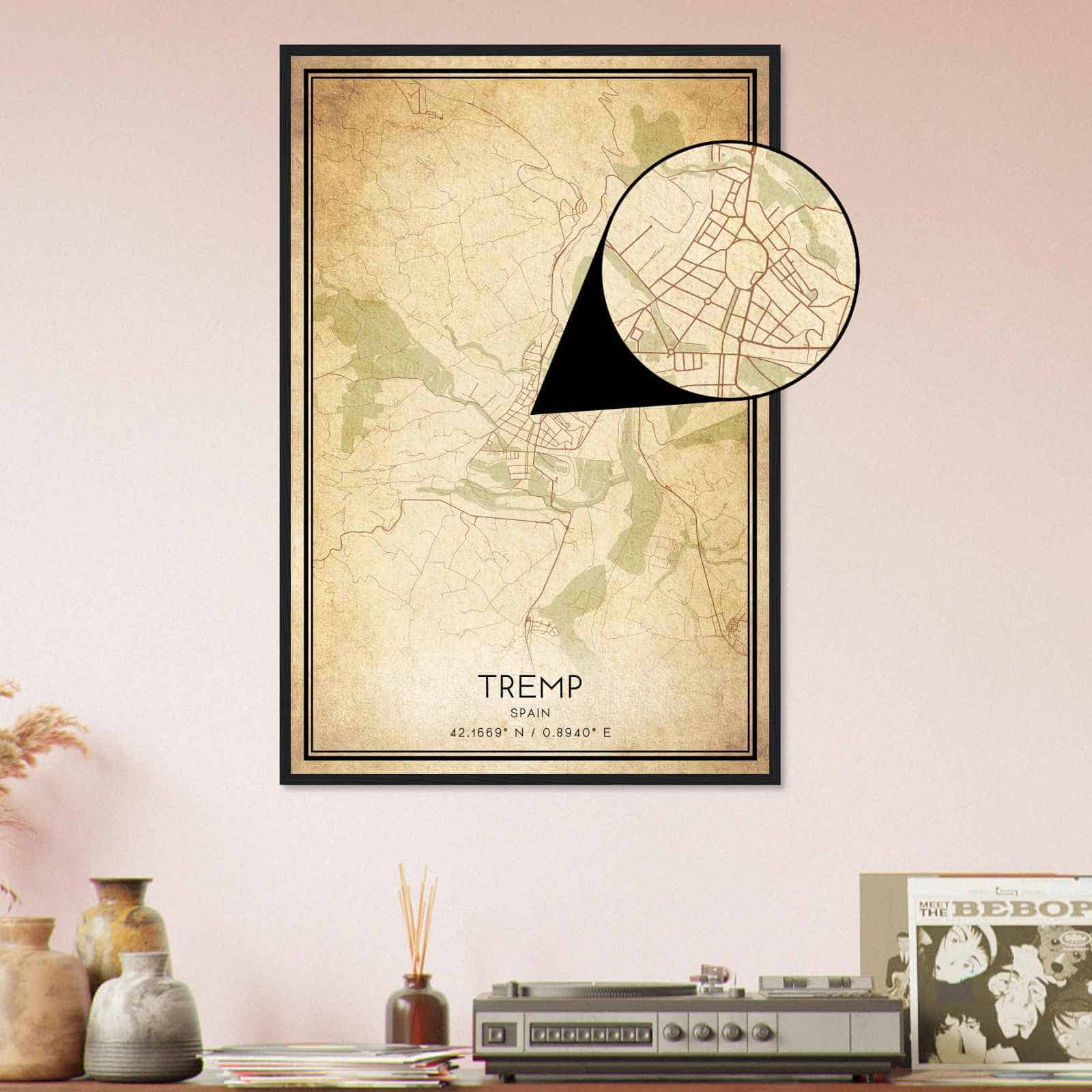 Deerfield Kansas Map Poster, Modern Home Decor Wall Art Print (Copy)