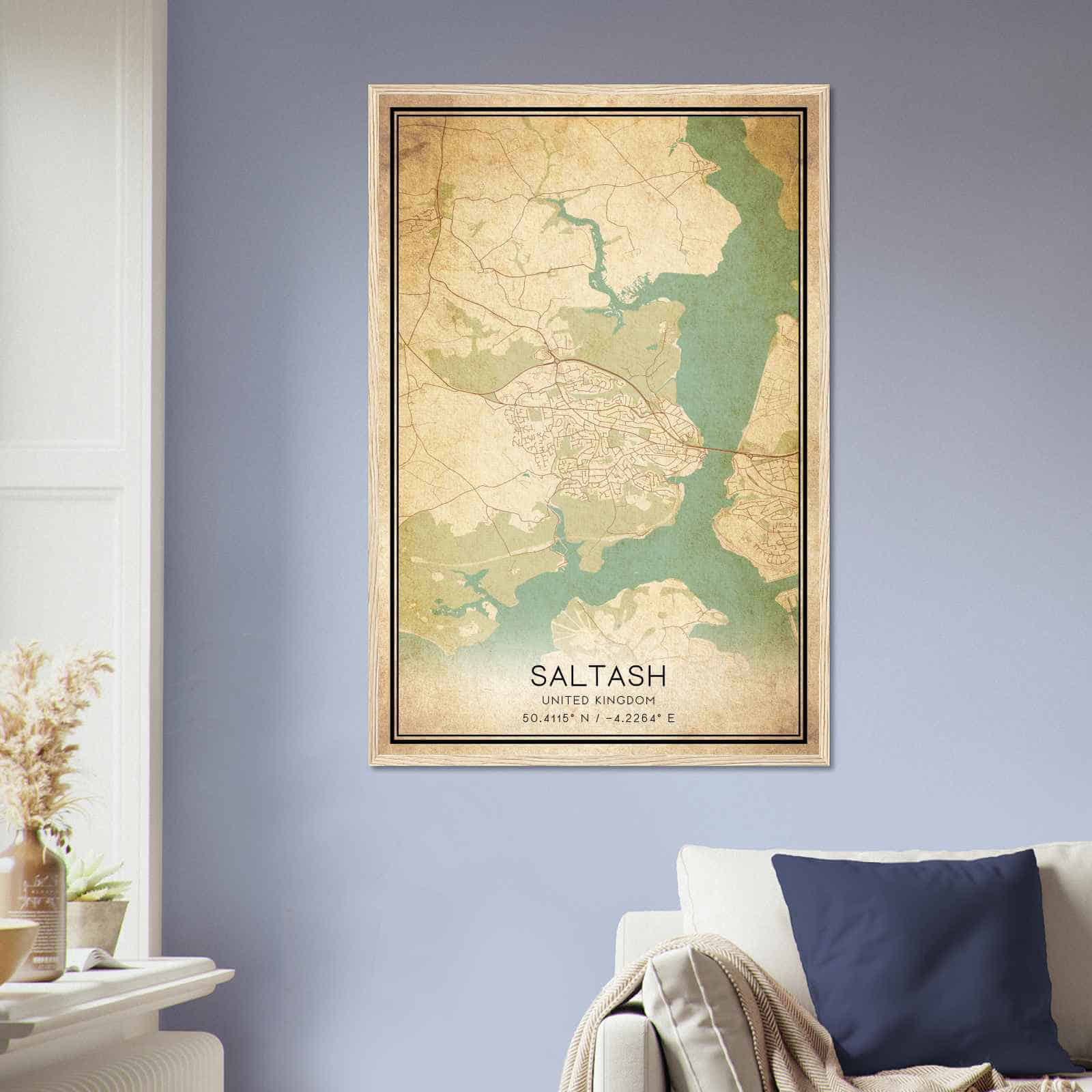 Deerfield Kansas Map Poster, Modern Home Decor Wall Art Print (Copy)