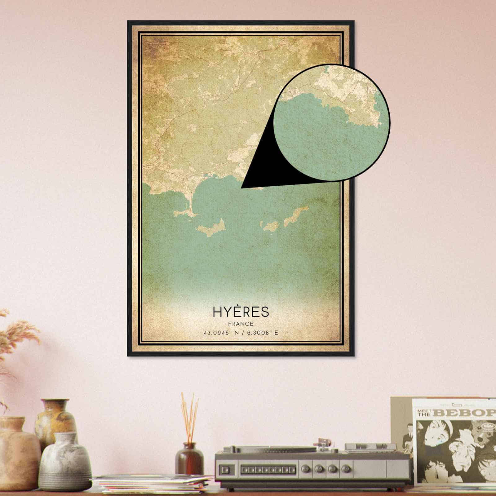 Deerfield Kansas Map Poster, Modern Home Decor Wall Art Print (Copy)