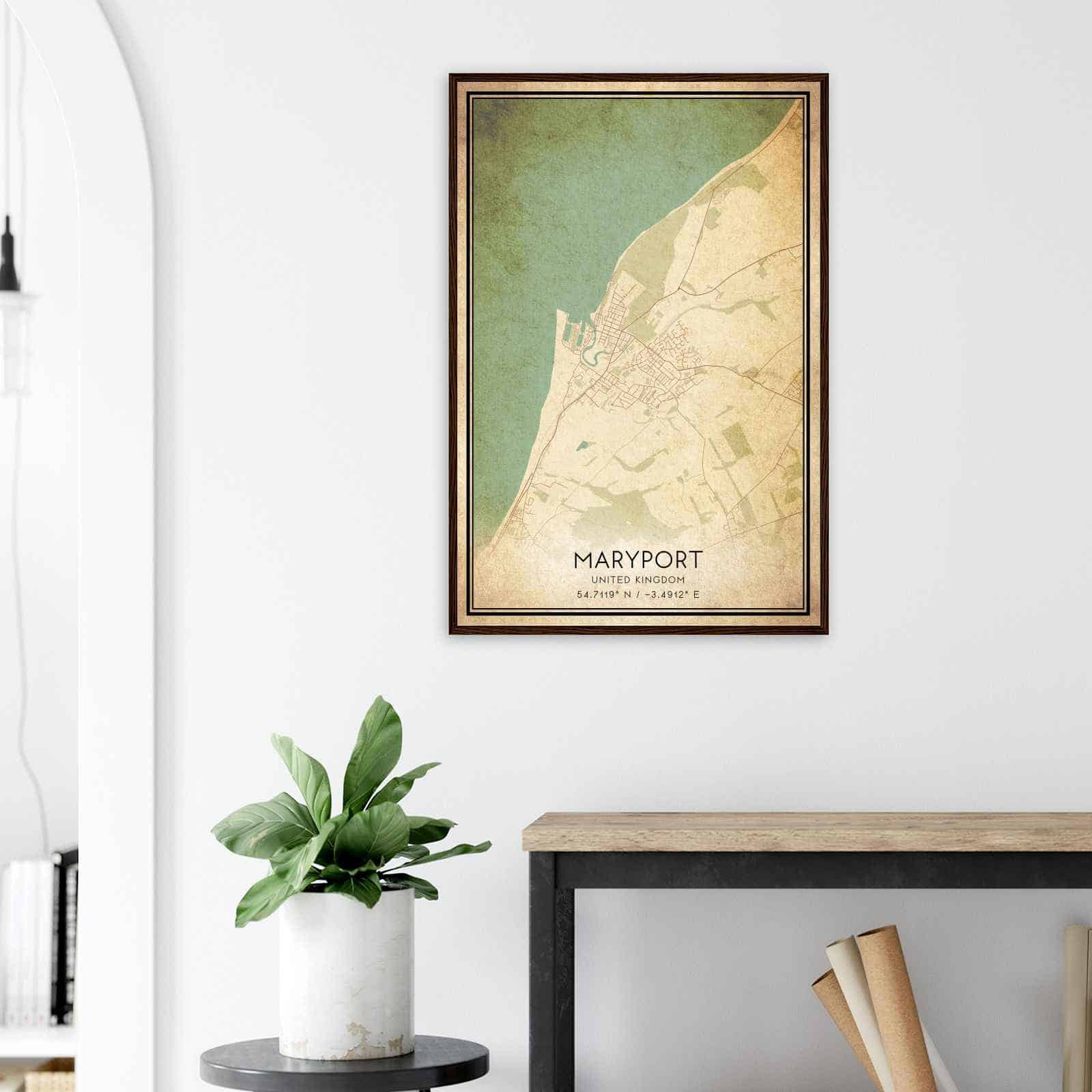 Deerfield Kansas Map Poster, Modern Home Decor Wall Art Print (Copy)