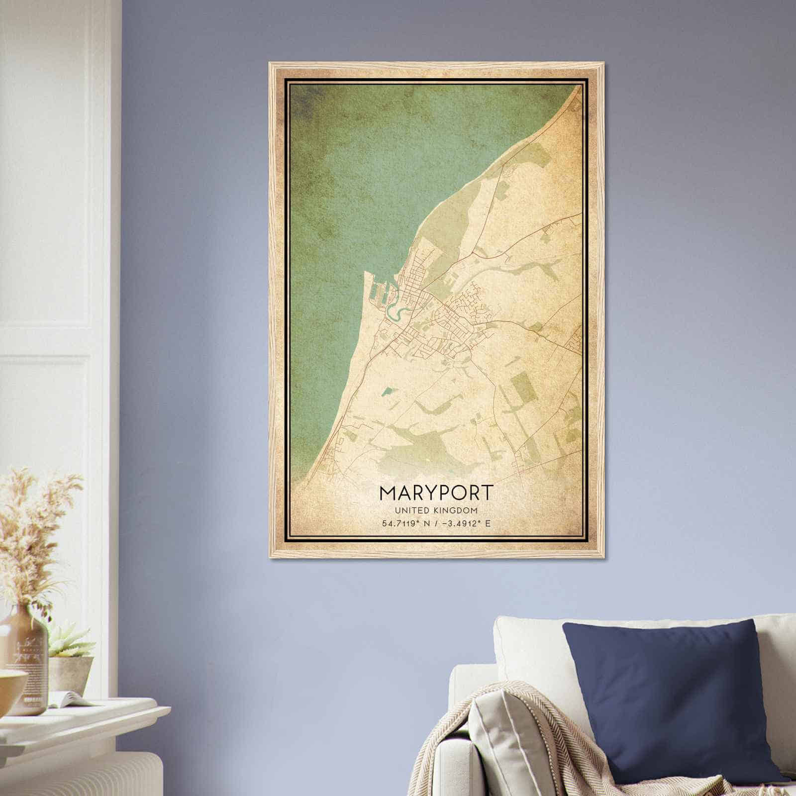 Deerfield Kansas Map Poster, Modern Home Decor Wall Art Print (Copy)
