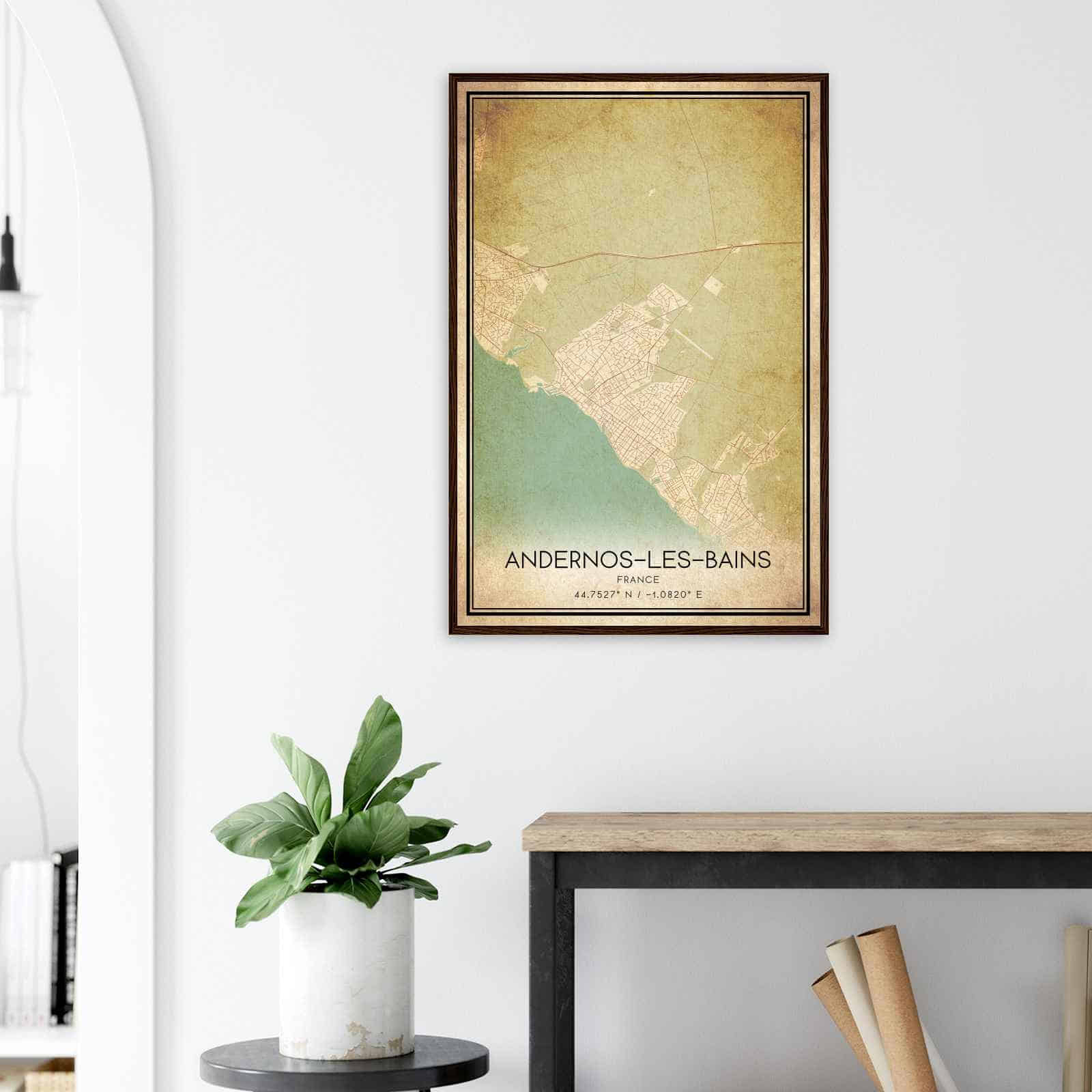 Deerfield Kansas Map Poster, Modern Home Decor Wall Art Print (Copy)