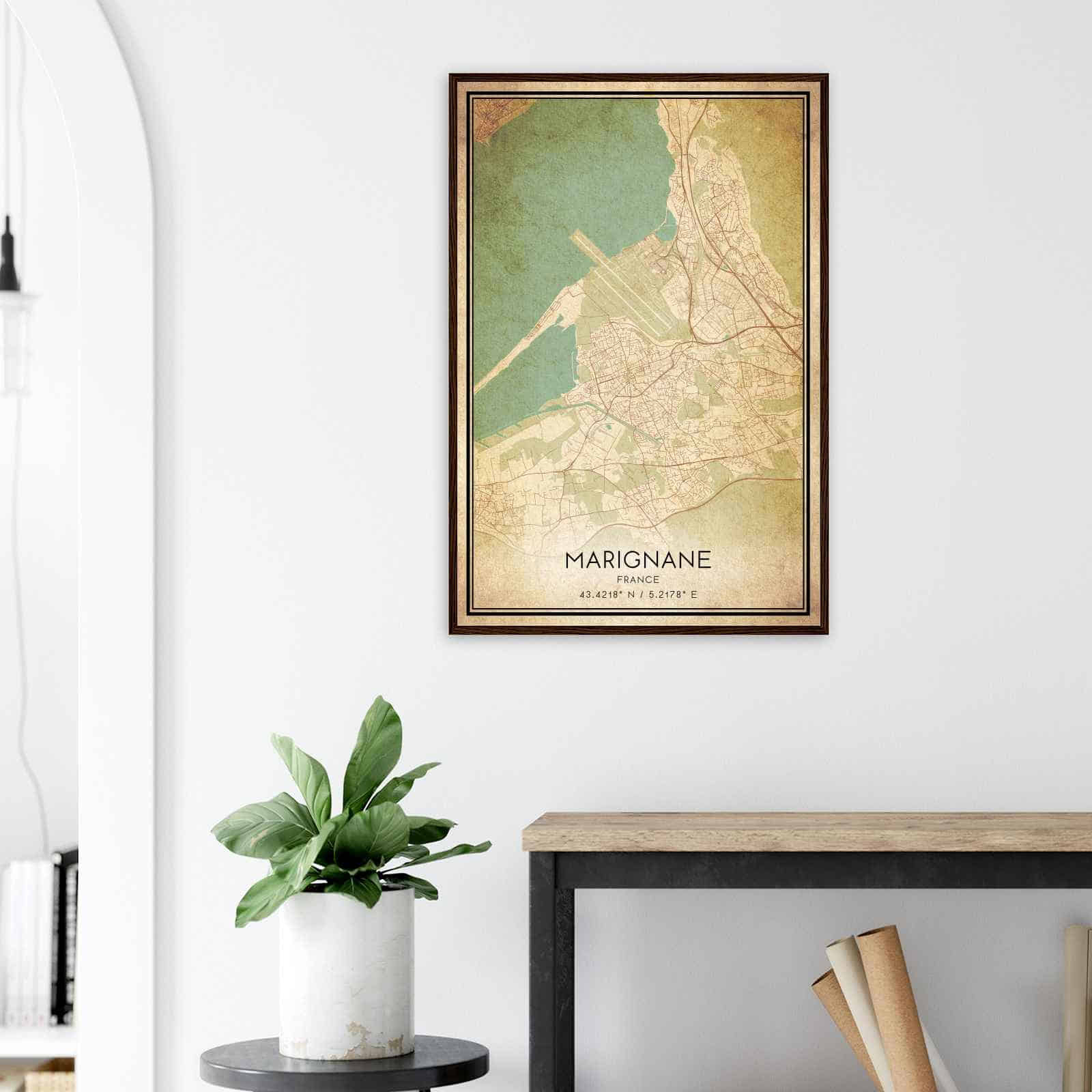 Deerfield Kansas Map Poster, Modern Home Decor Wall Art Print (Copy)