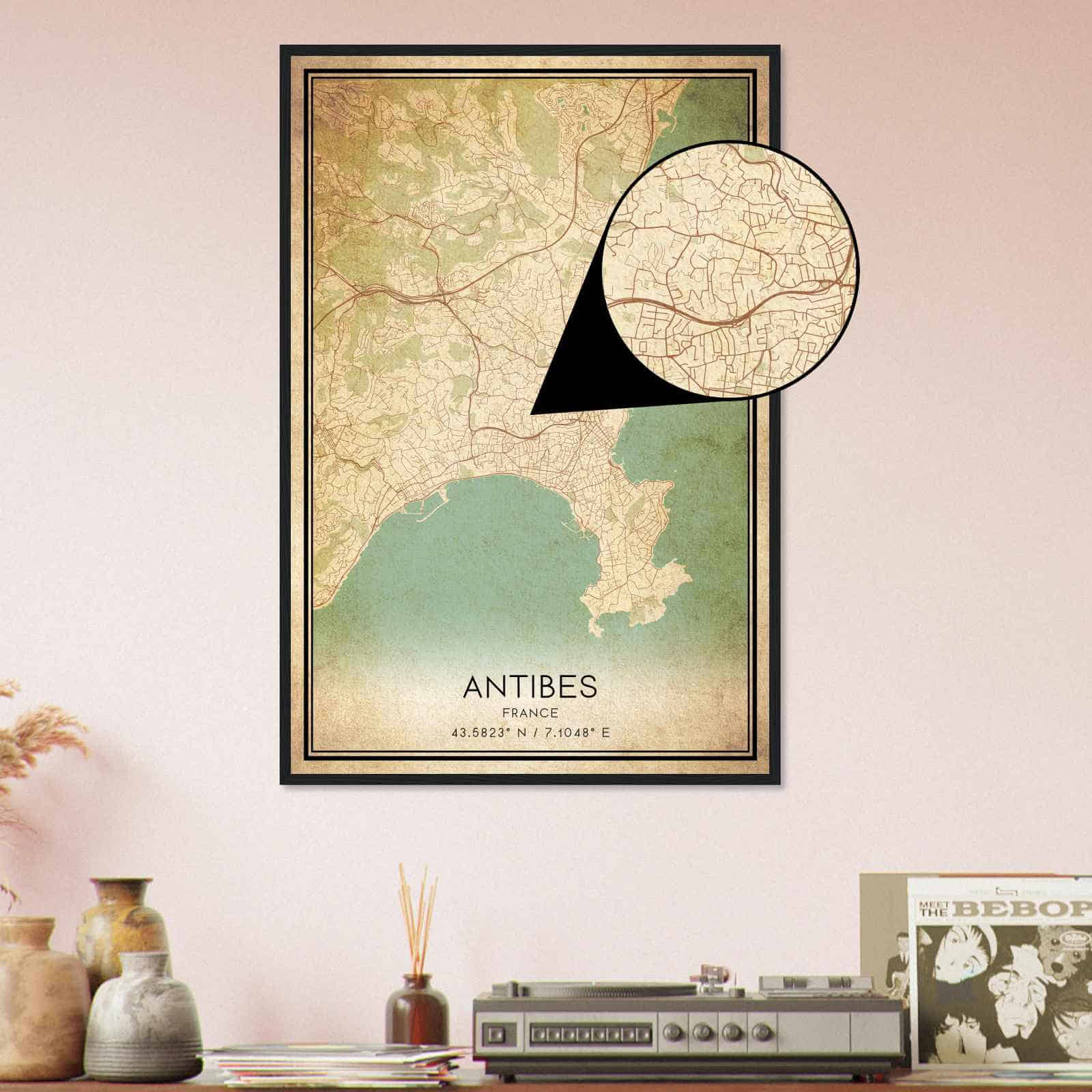 Deerfield Kansas Map Poster, Modern Home Decor Wall Art Print (Copy)
