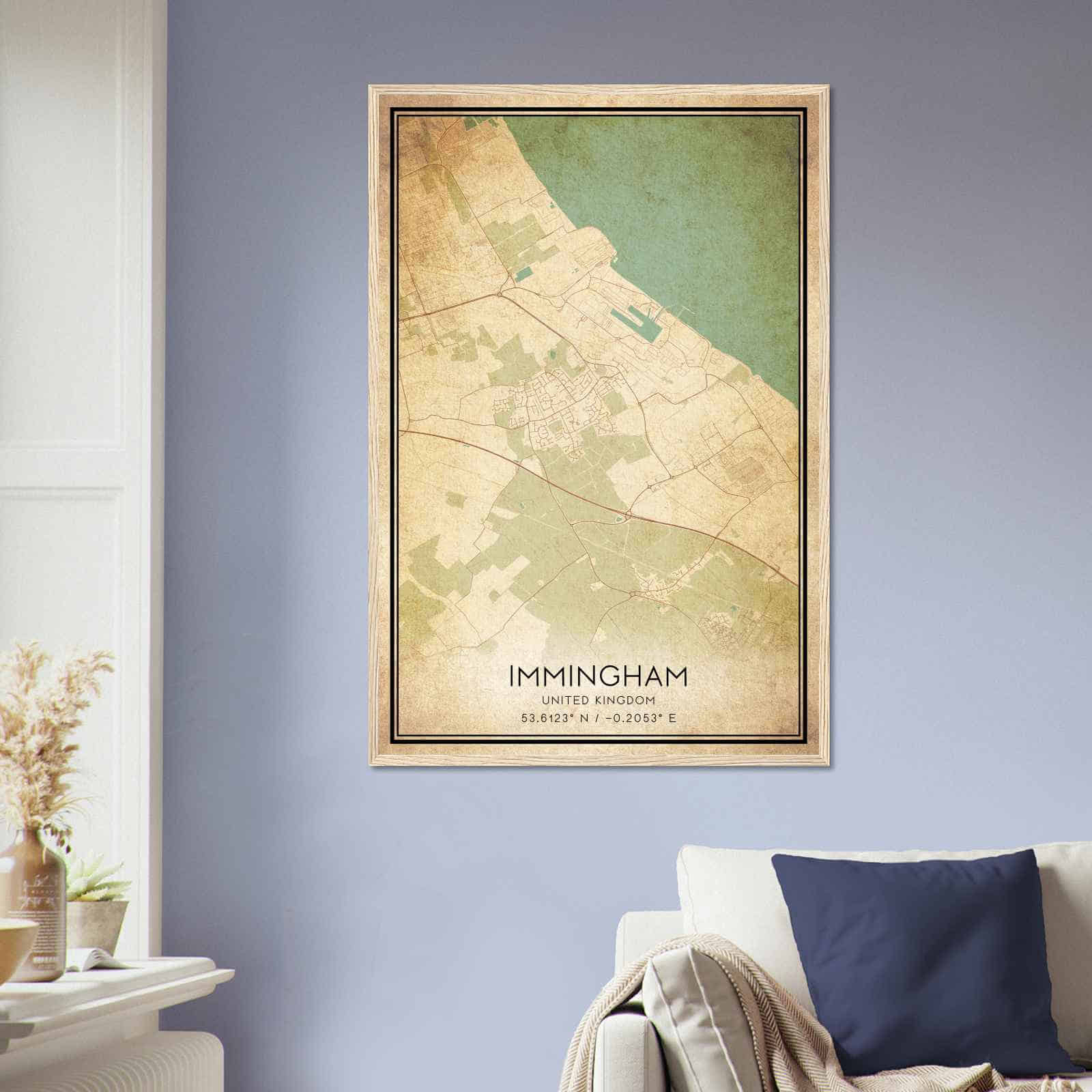 Deerfield Kansas Map Poster, Modern Home Decor Wall Art Print (Copy)