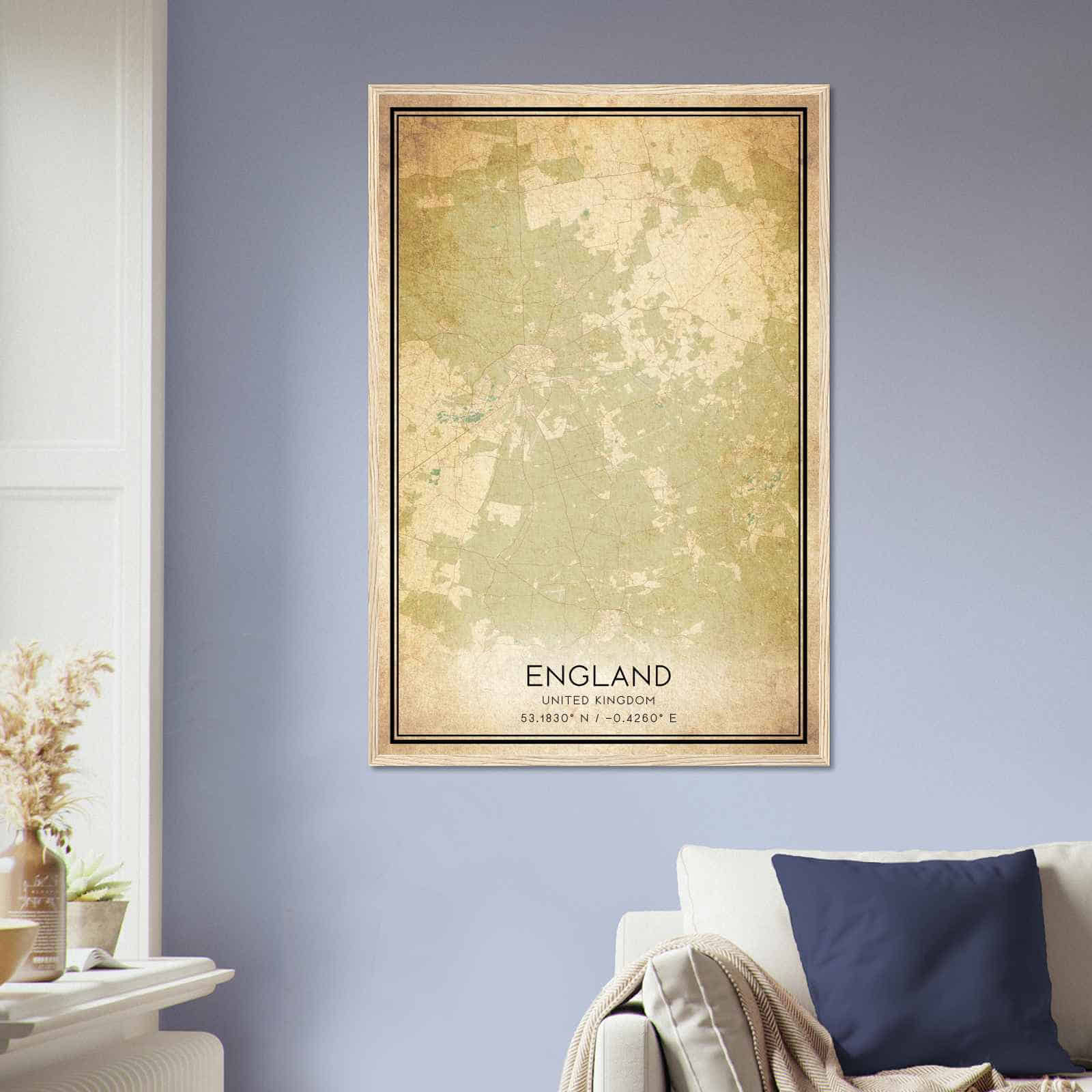 Deerfield Kansas Map Poster, Modern Home Decor Wall Art Print (Copy)