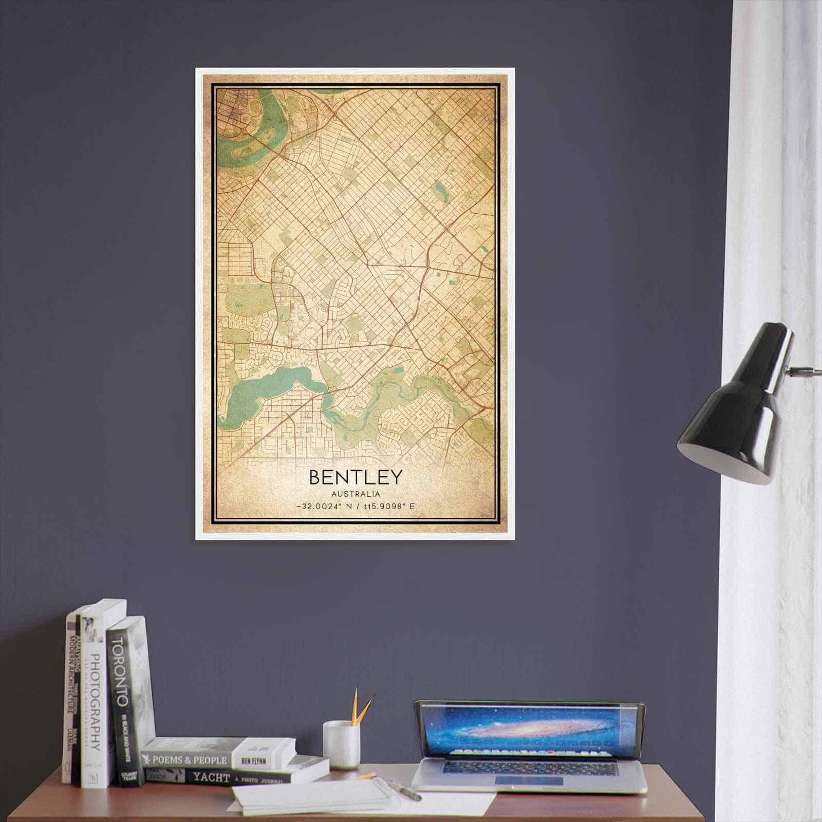 Deerfield Kansas Map Poster, Modern Home Decor Wall Art Print (Copy)