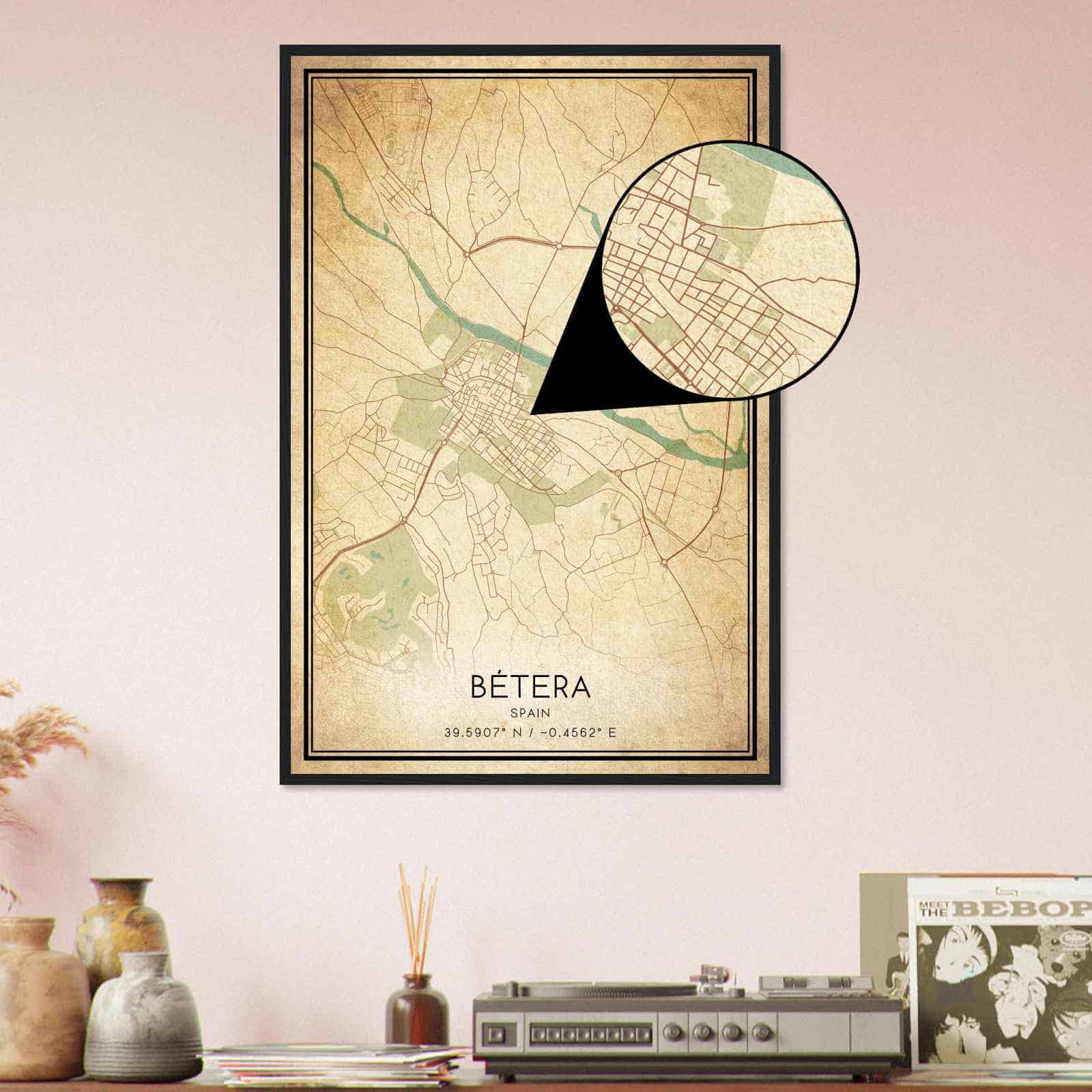 Deerfield Kansas Map Poster, Modern Home Decor Wall Art Print (Copy)