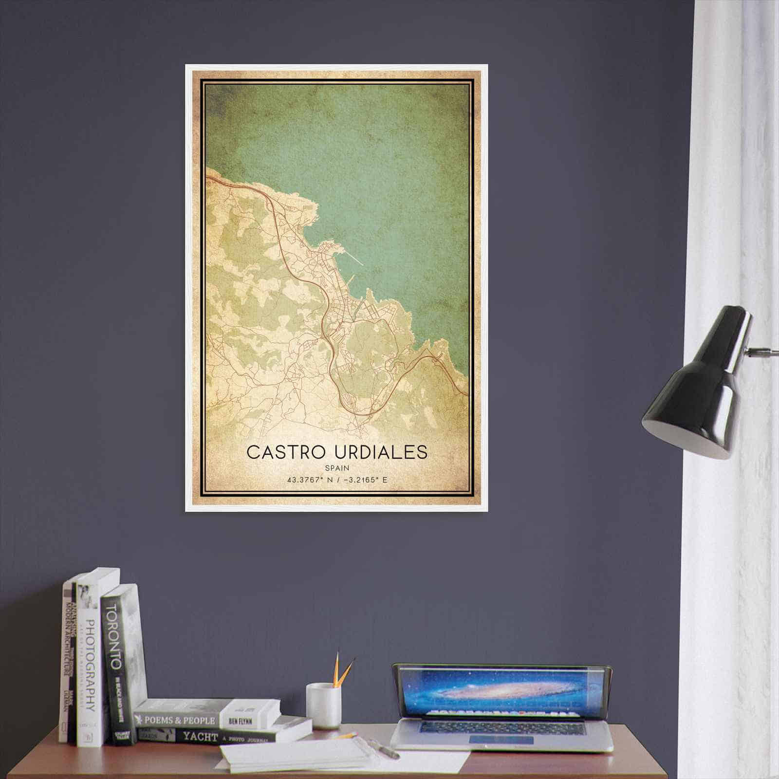 Deerfield Kansas Map Poster, Modern Home Decor Wall Art Print (Copy)