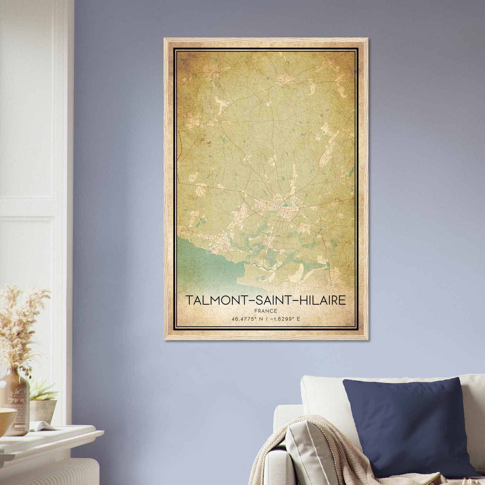 Deerfield Kansas Map Poster, Modern Home Decor Wall Art Print (Copy)