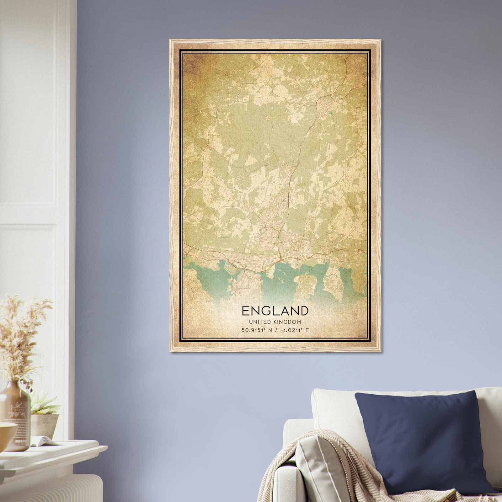 Deerfield Kansas Map Poster, Modern Home Decor Wall Art Print (Copy)