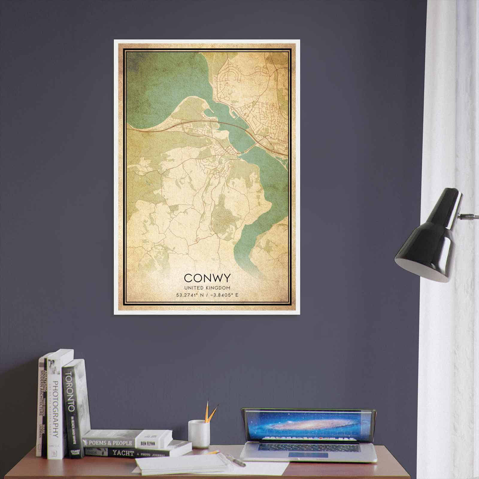 Deerfield Kansas Map Poster, Modern Home Decor Wall Art Print (Copy)