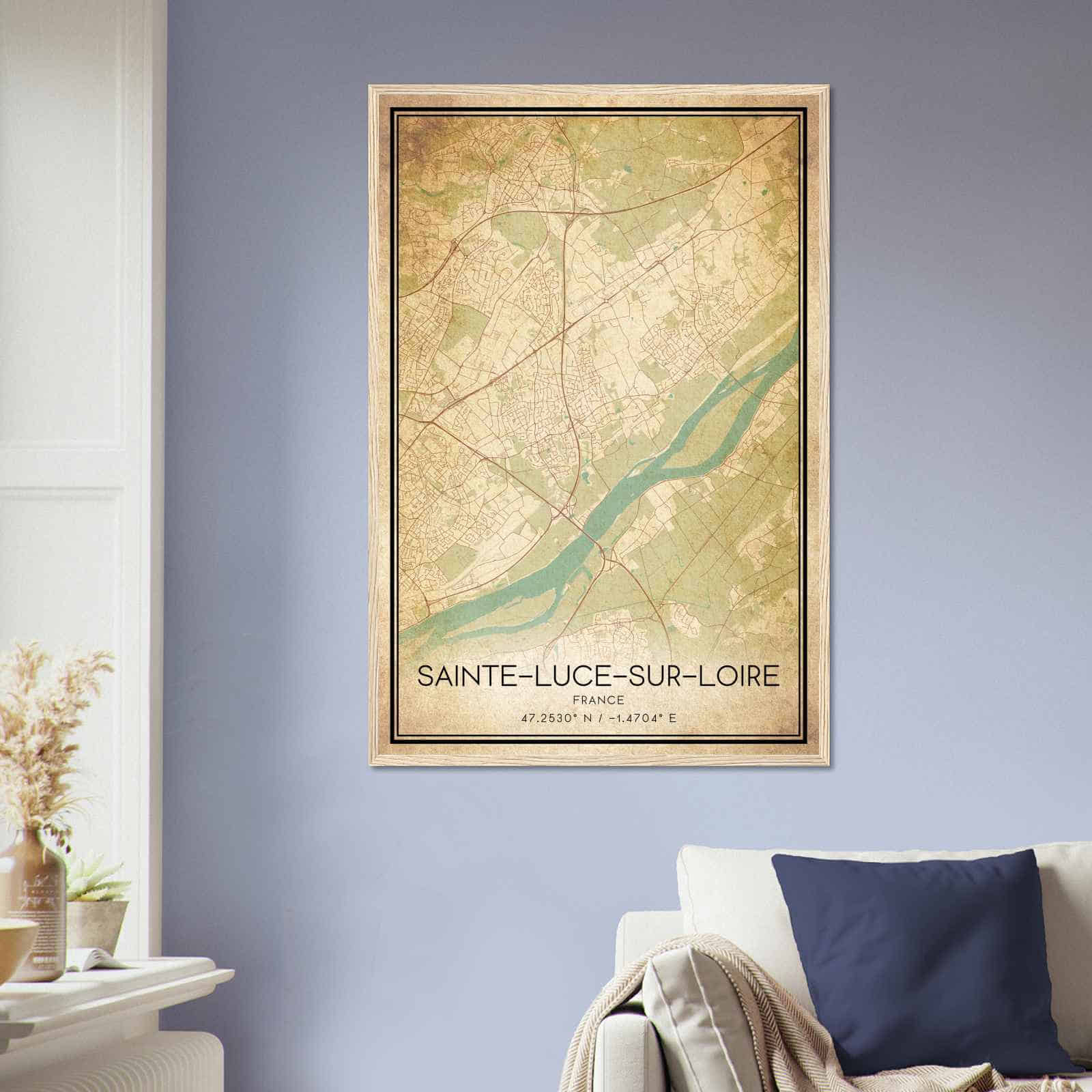 Deerfield Kansas Map Poster, Modern Home Decor Wall Art Print (Copy)