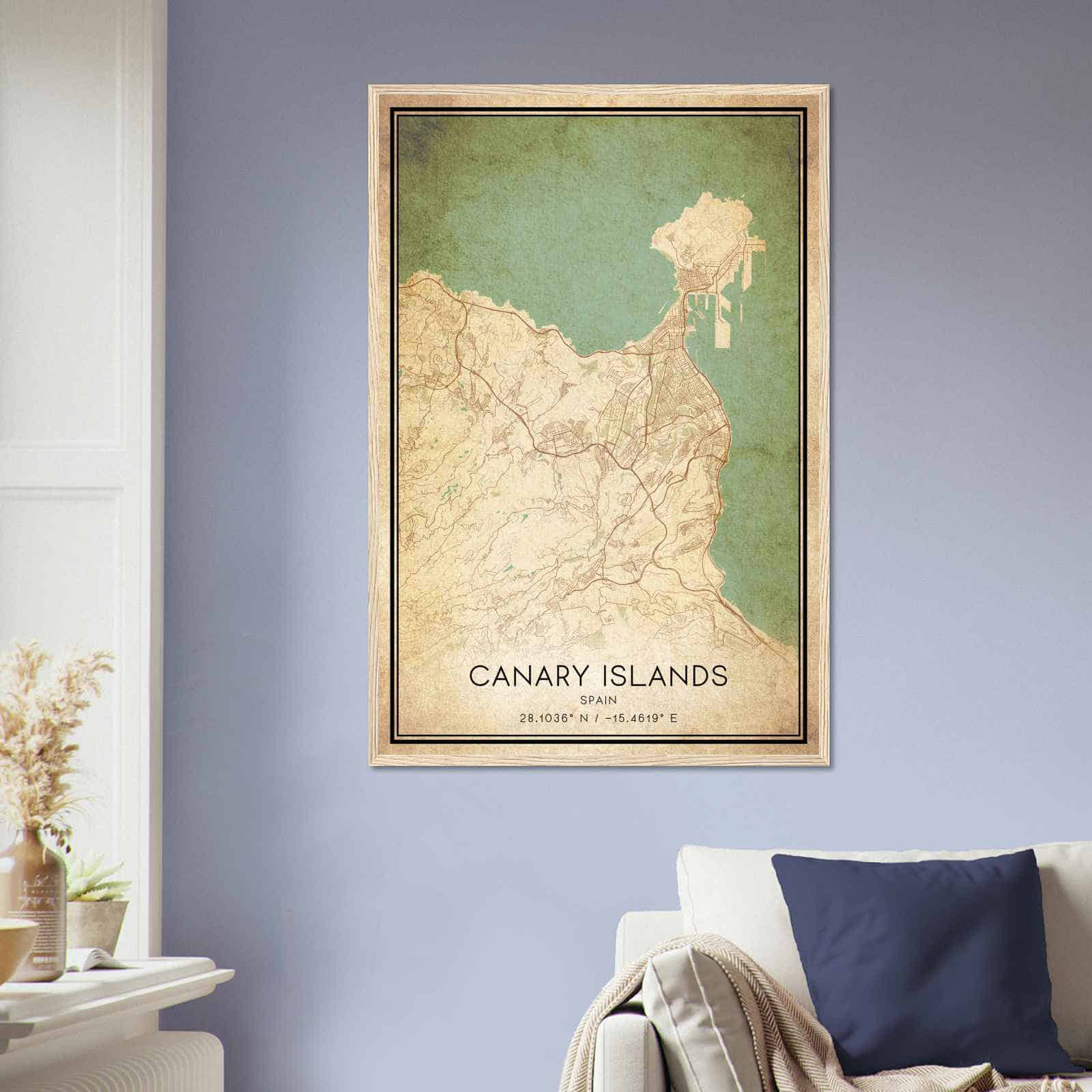 Deerfield Kansas Map Poster, Modern Home Decor Wall Art Print (Copy)