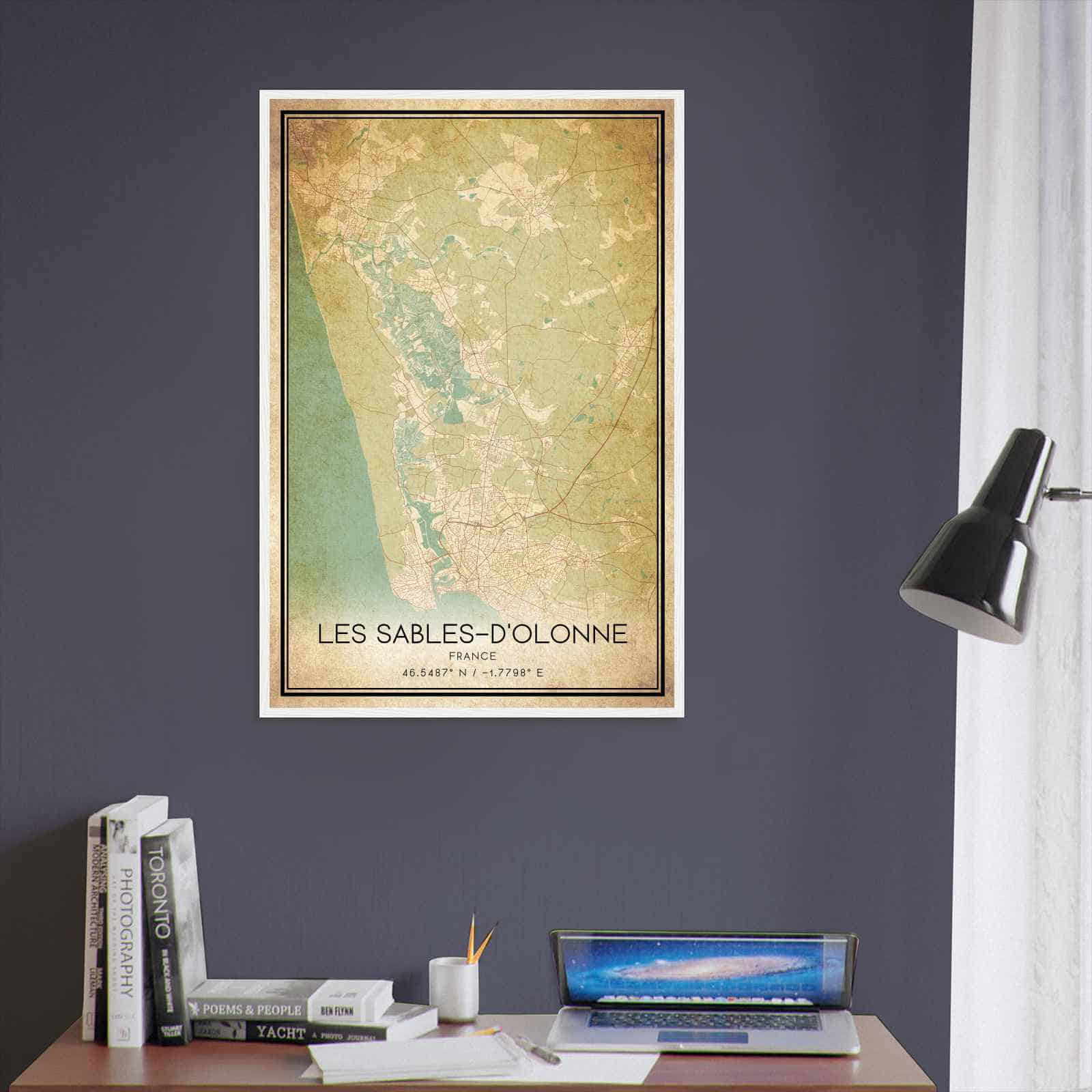 Deerfield Kansas Map Poster, Modern Home Decor Wall Art Print (Copy)
