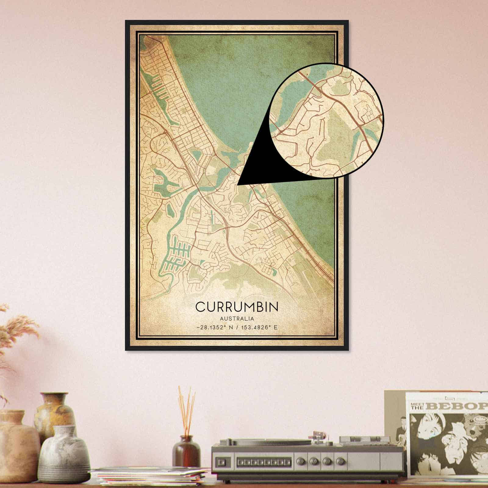 Deerfield Kansas Map Poster, Modern Home Decor Wall Art Print (Copy)