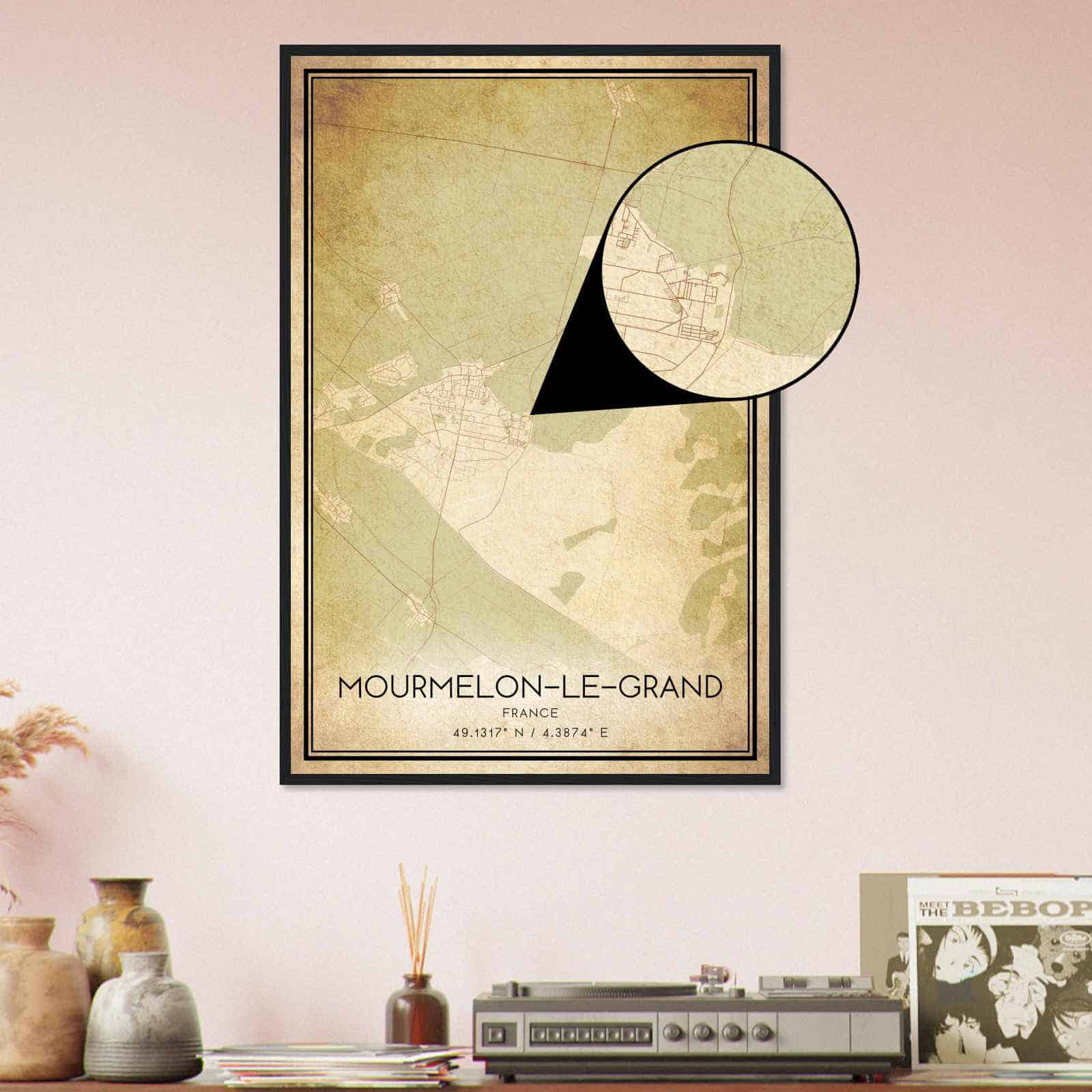 Deerfield Kansas Map Poster, Modern Home Decor Wall Art Print (Copy)