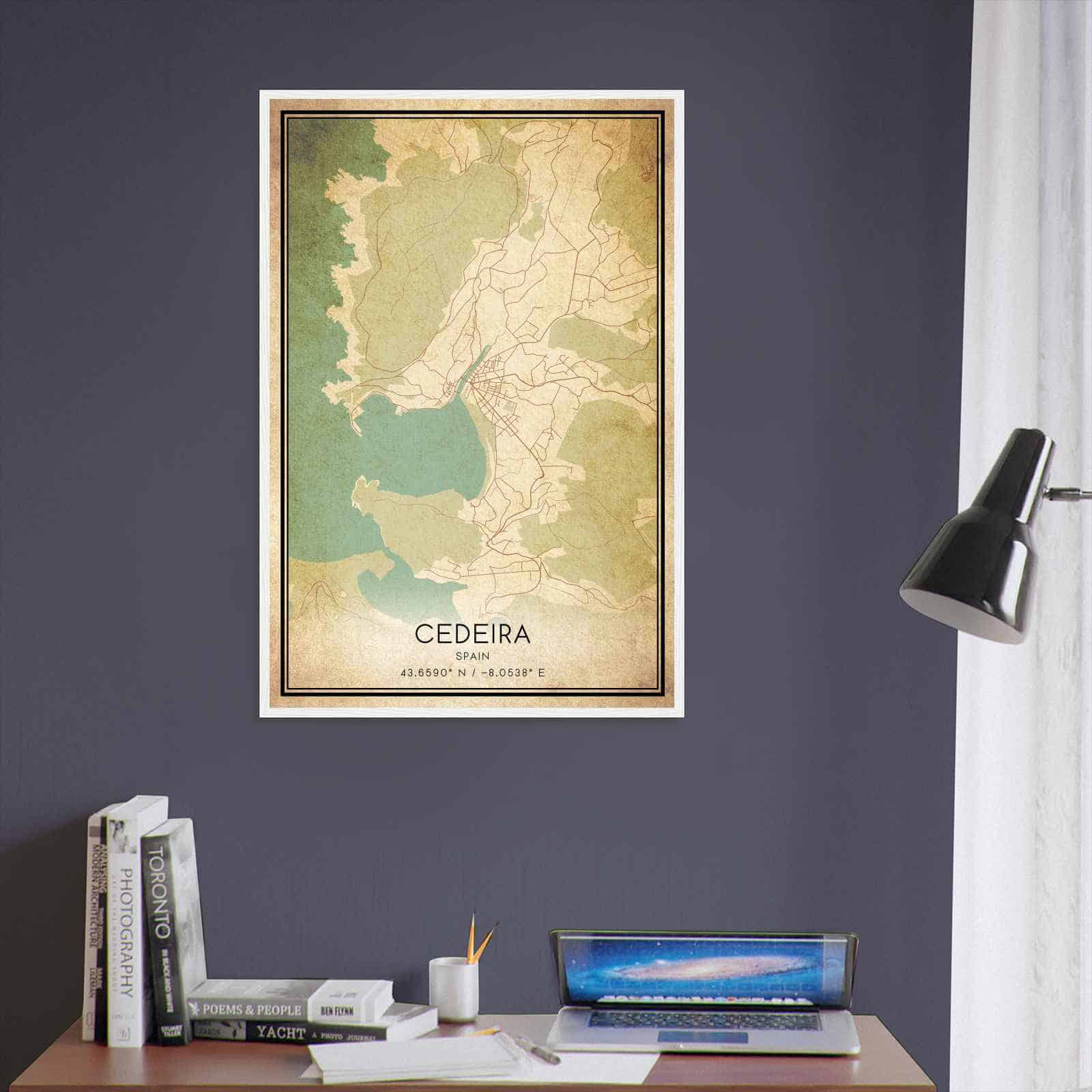 Deerfield Kansas Map Poster, Modern Home Decor Wall Art Print (Copy)