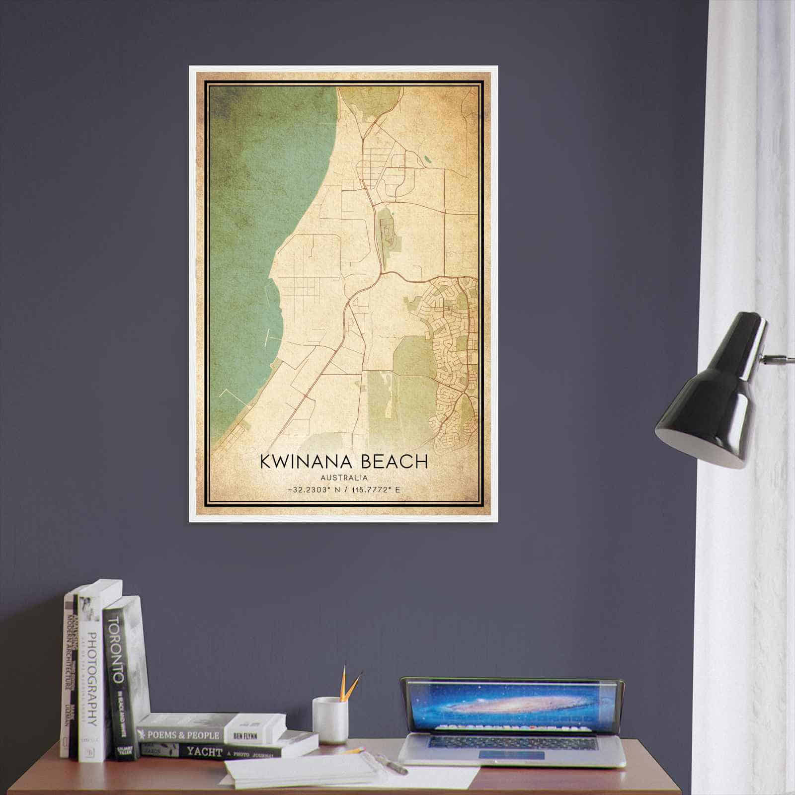 Deerfield Kansas Map Poster, Modern Home Decor Wall Art Print (Copy)