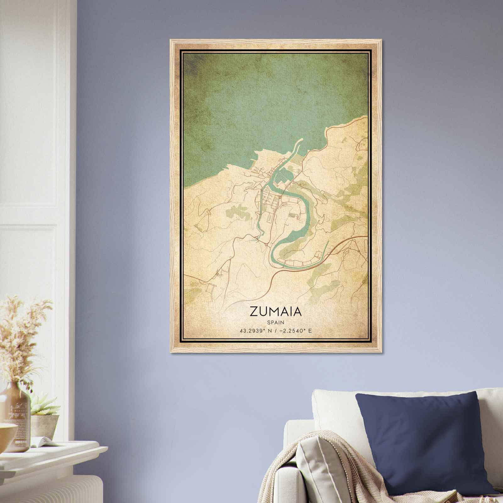 Deerfield Kansas Map Poster, Modern Home Decor Wall Art Print (Copy)