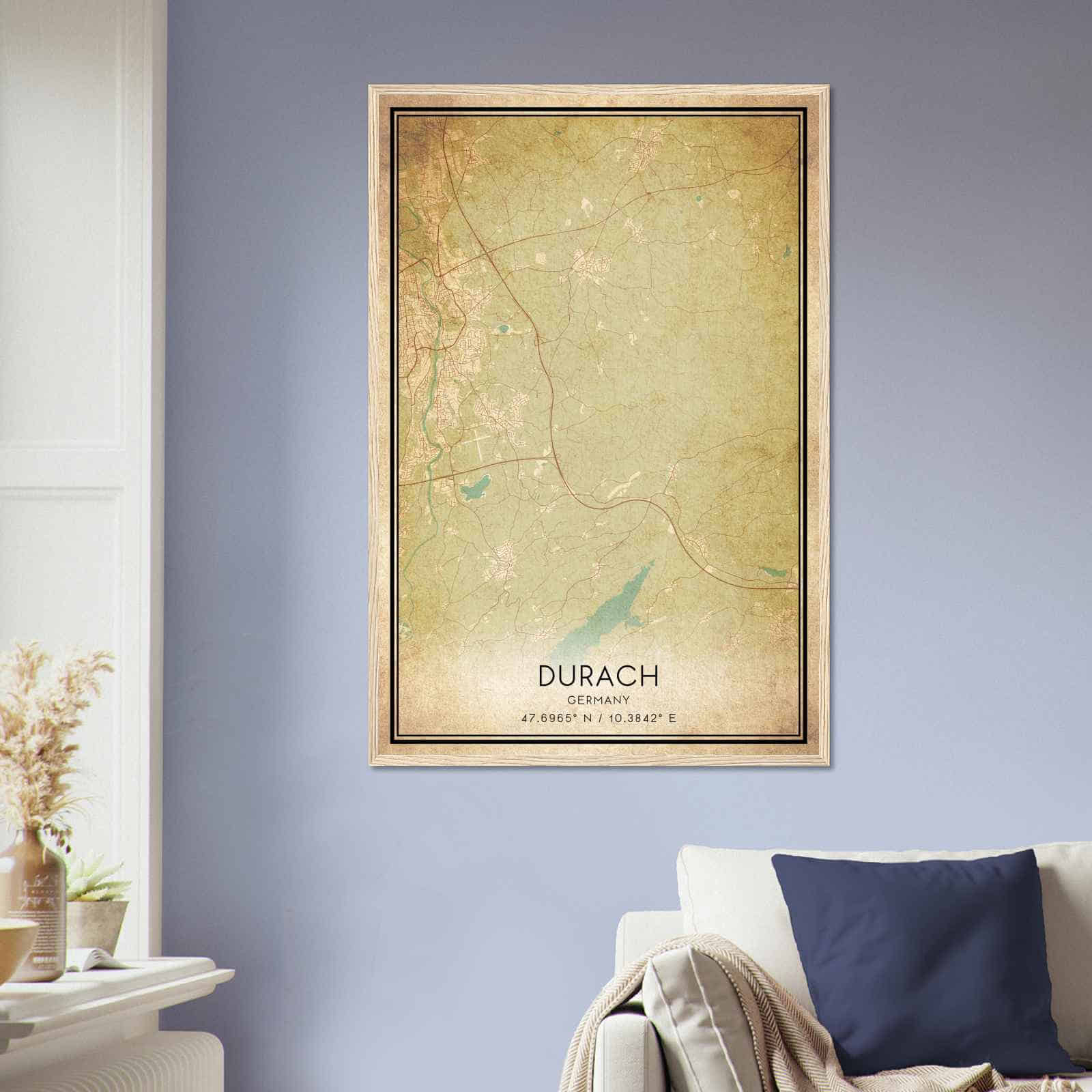 Deerfield Kansas Map Poster, Modern Home Decor Wall Art Print (Copy)
