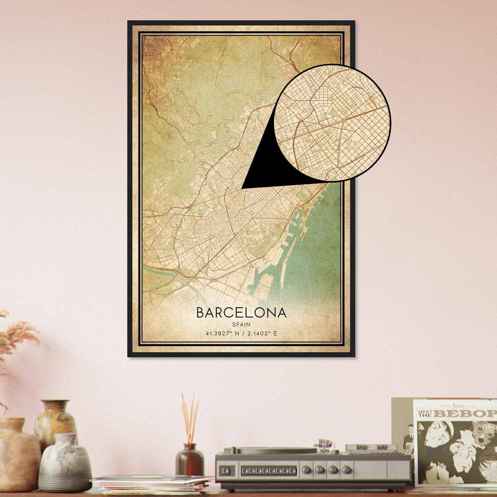 Deerfield Kansas Map Poster, Modern Home Decor Wall Art Print (Copy)