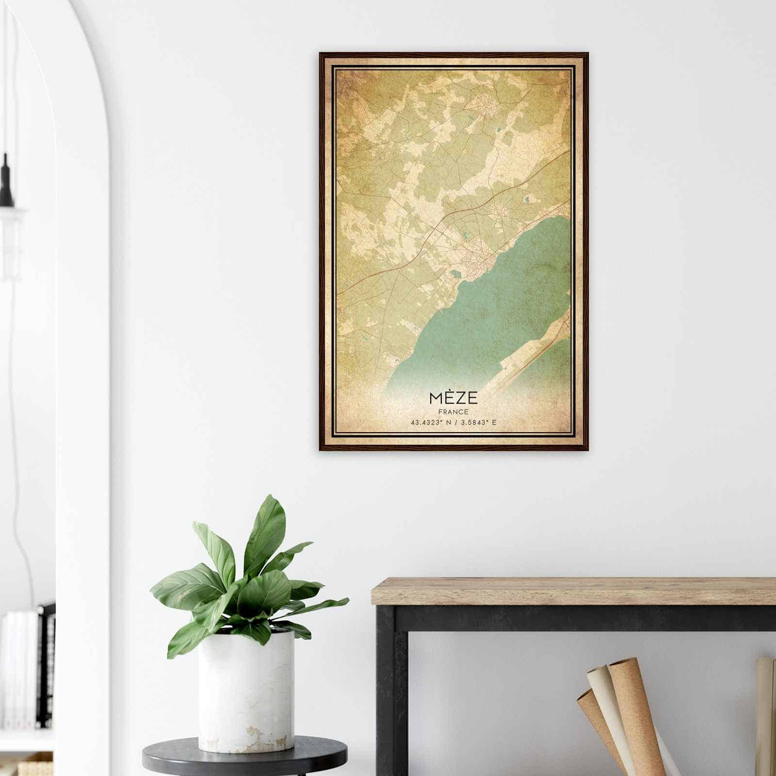 Deerfield Kansas Map Poster, Modern Home Decor Wall Art Print (Copy)