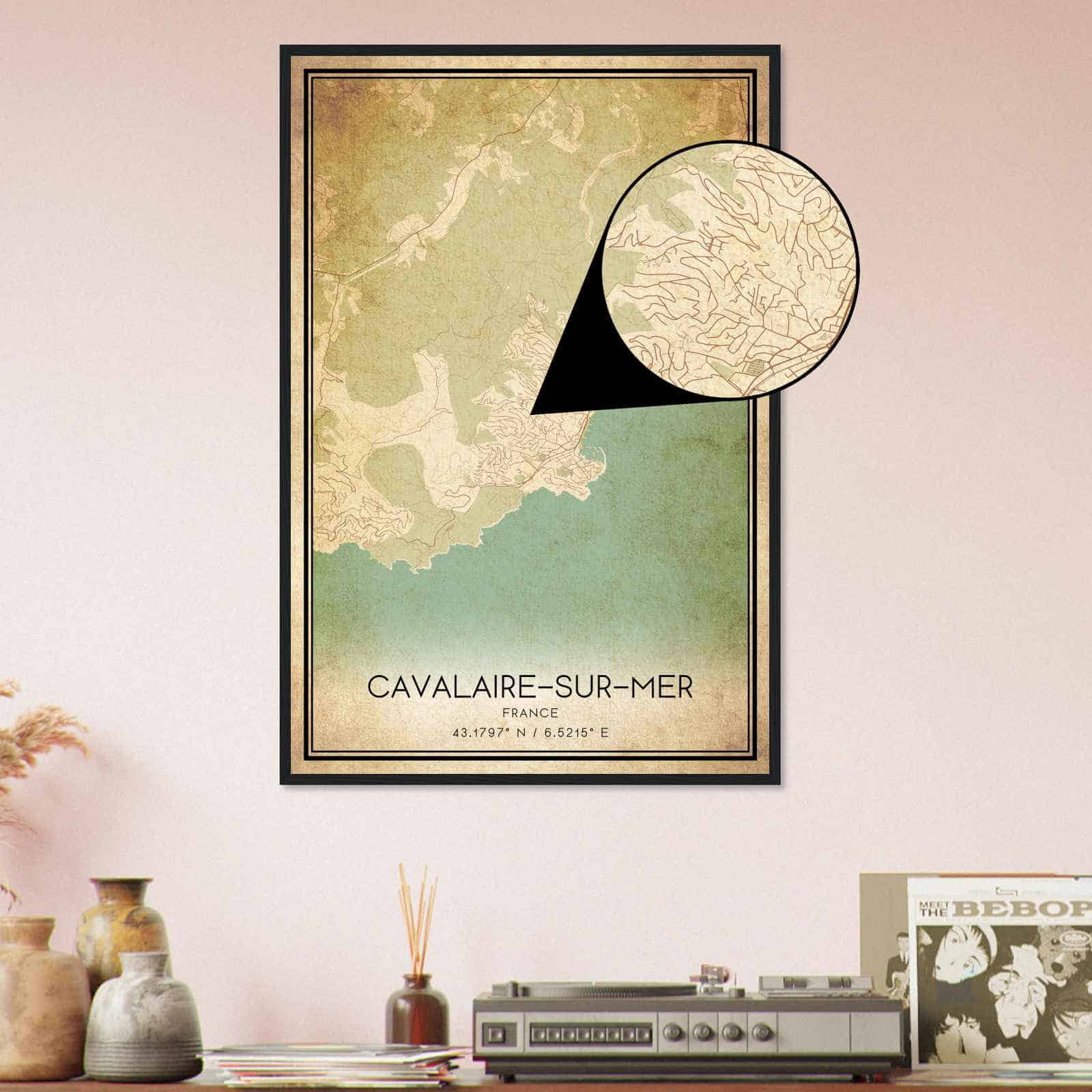 Deerfield Kansas Map Poster, Modern Home Decor Wall Art Print (Copy)