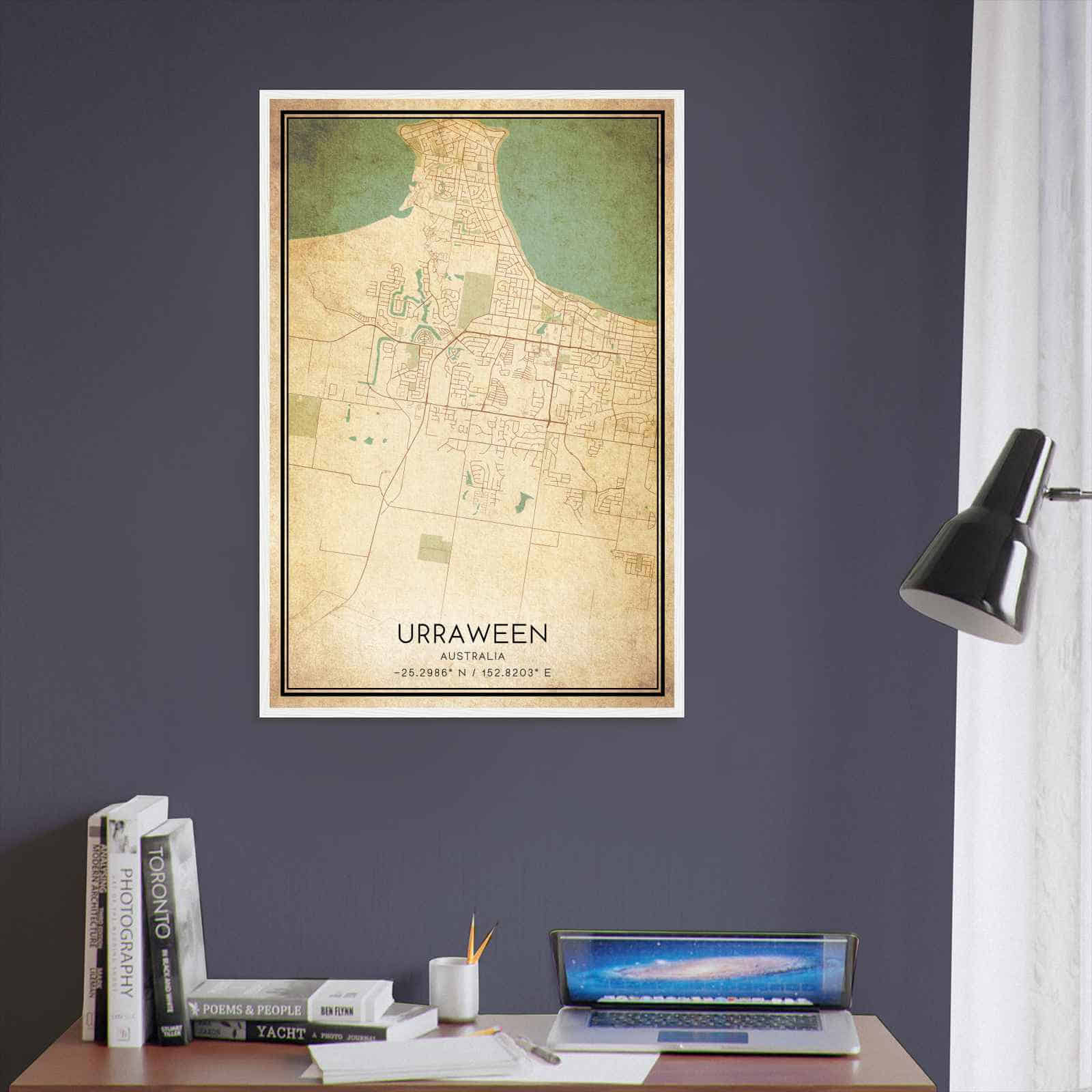 Deerfield Kansas Map Poster, Modern Home Decor Wall Art Print (Copy)