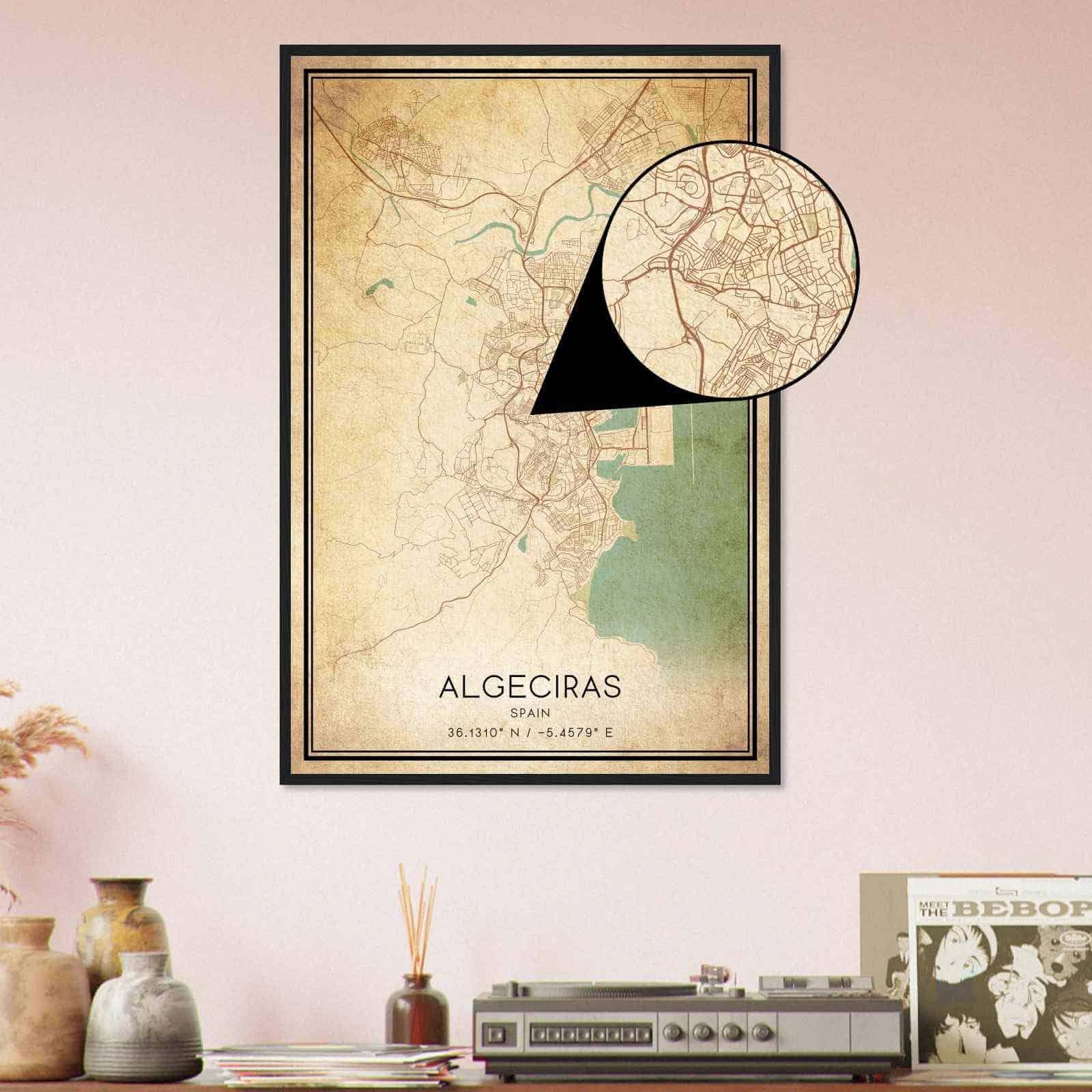 Deerfield Kansas Map Poster, Modern Home Decor Wall Art Print (Copy)