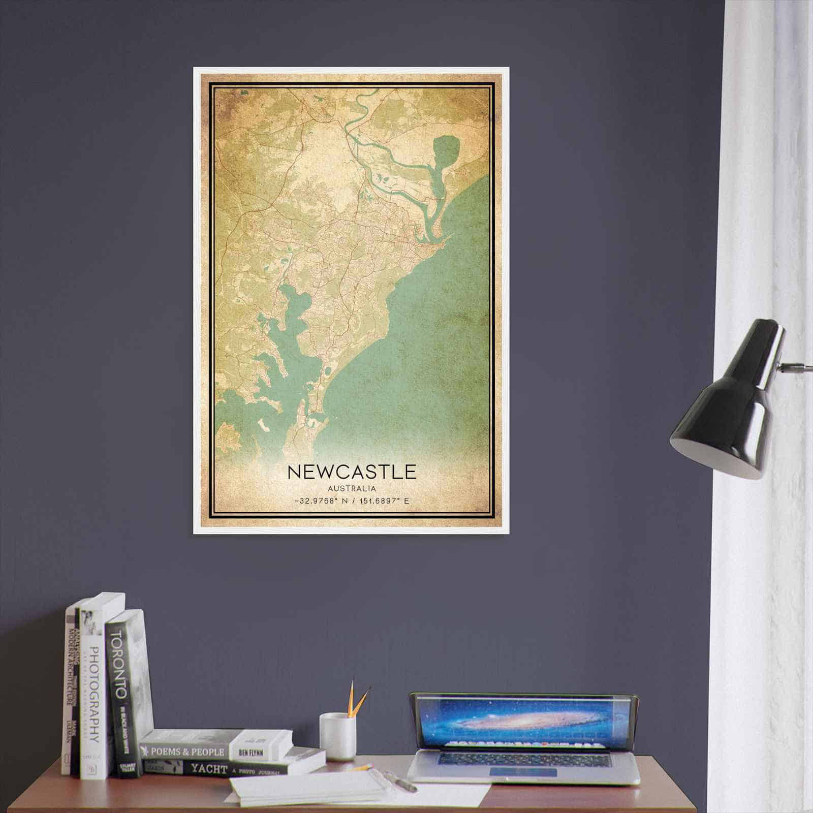 Deerfield Kansas Map Poster, Modern Home Decor Wall Art Print (Copy)