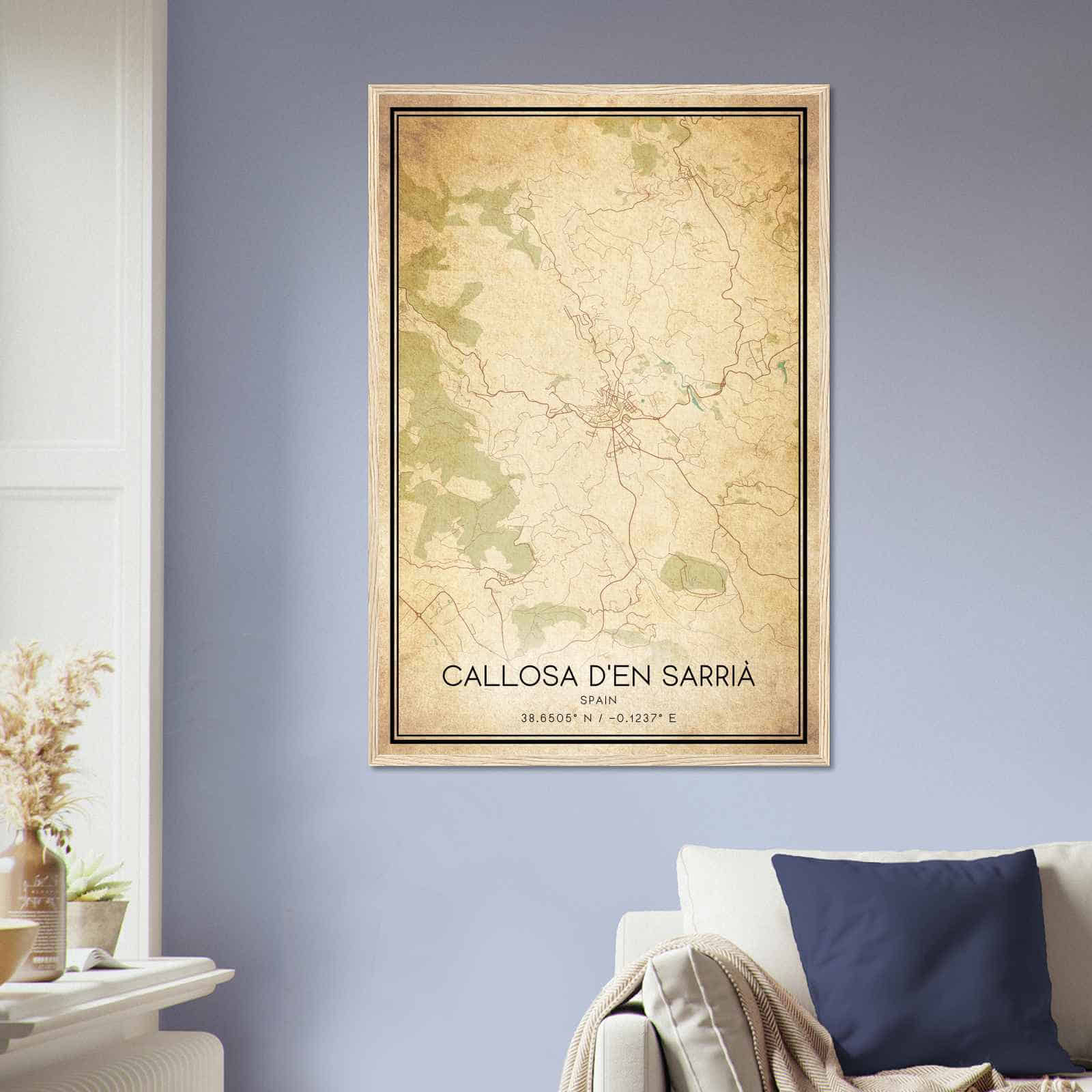 Deerfield Kansas Map Poster, Modern Home Decor Wall Art Print (Copy)