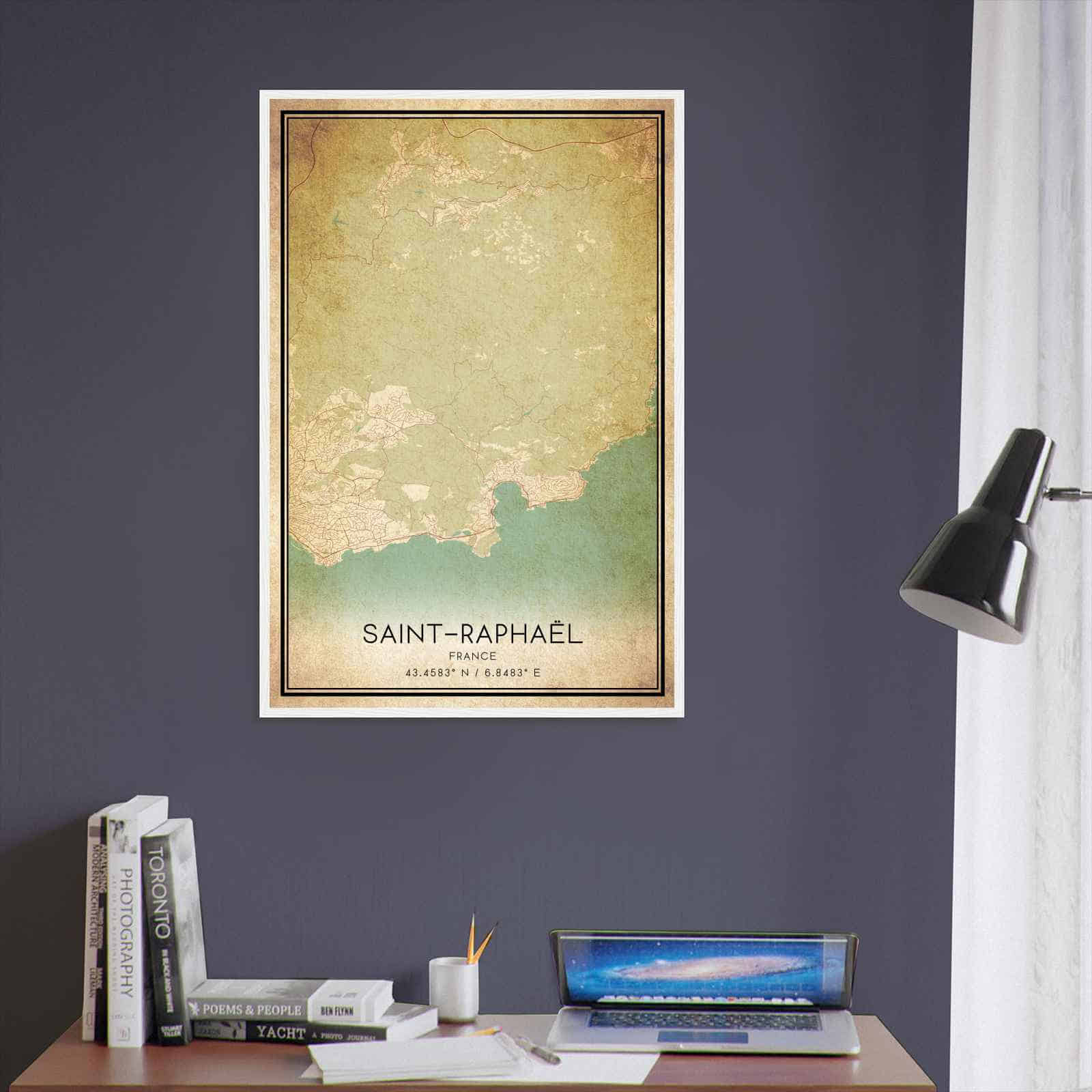 Deerfield Kansas Map Poster, Modern Home Decor Wall Art Print (Copy)