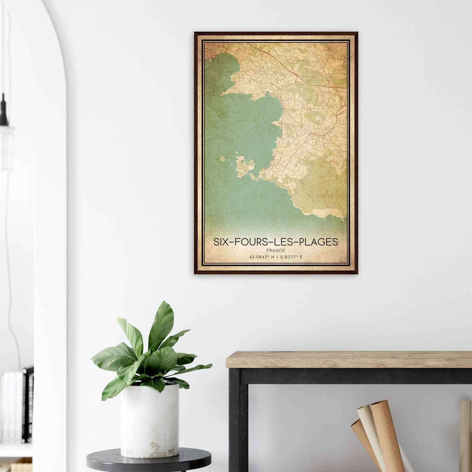 Deerfield Kansas Map Poster, Modern Home Decor Wall Art Print (Copy)