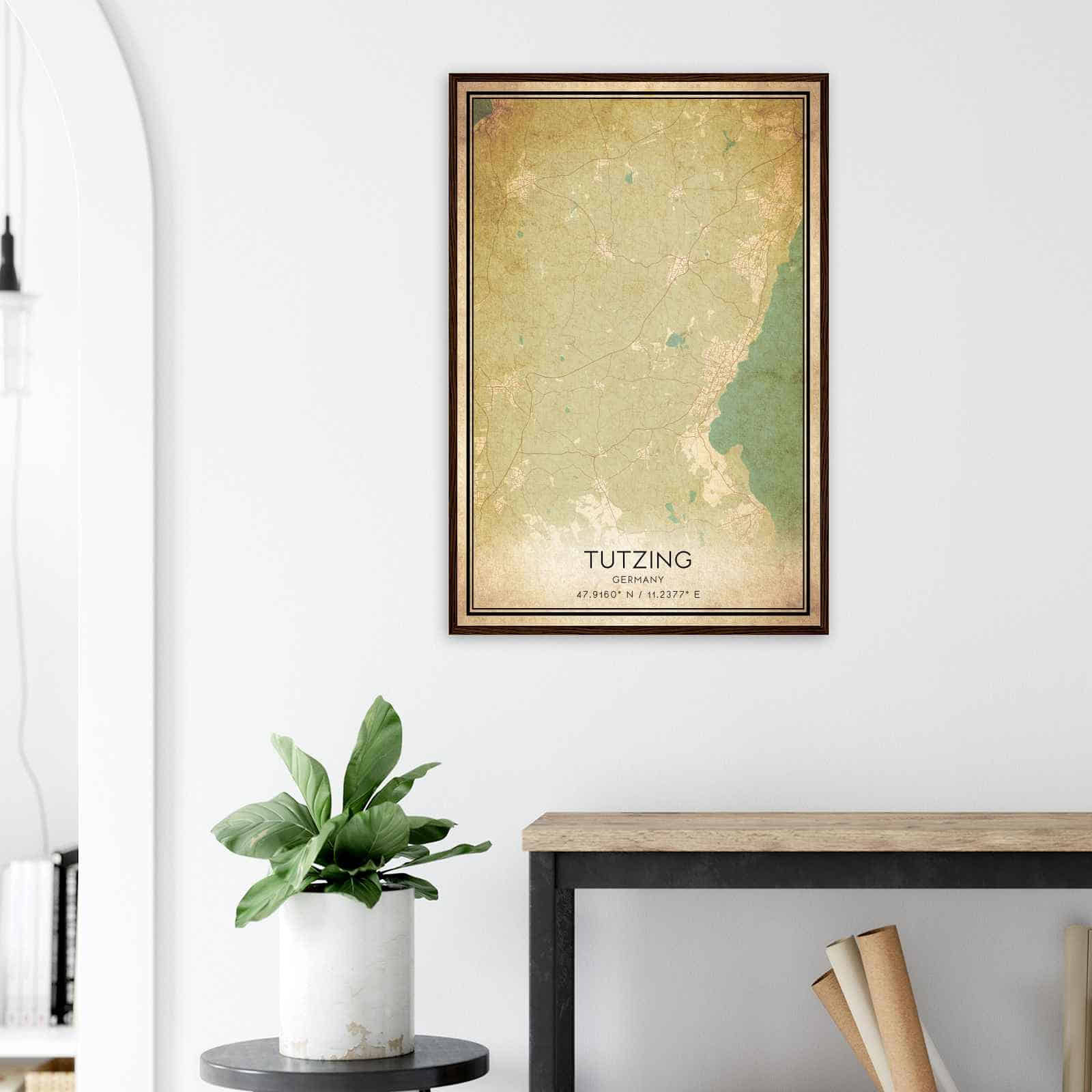 Deerfield Kansas Map Poster, Modern Home Decor Wall Art Print (Copy)