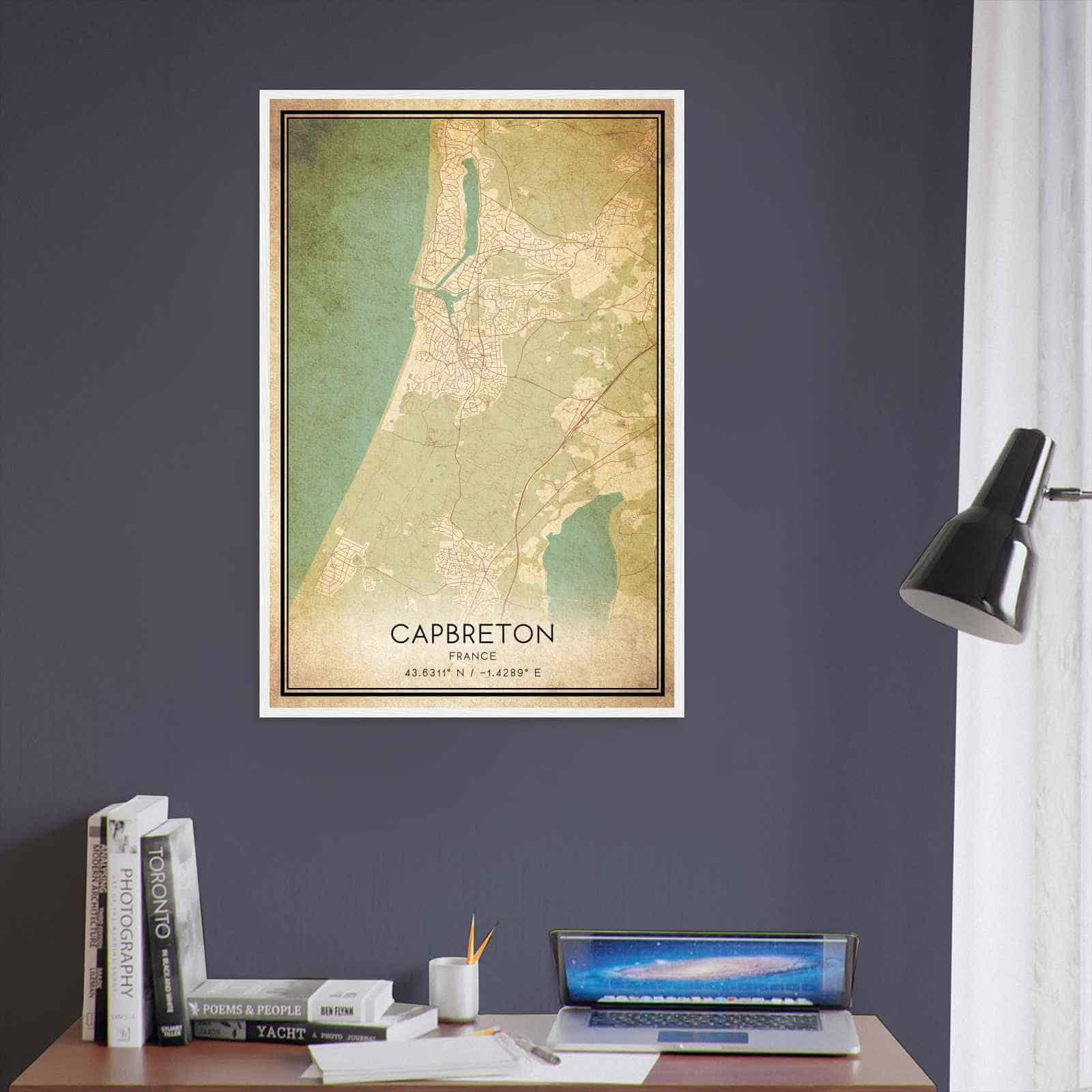 Deerfield Kansas Map Poster, Modern Home Decor Wall Art Print (Copy)