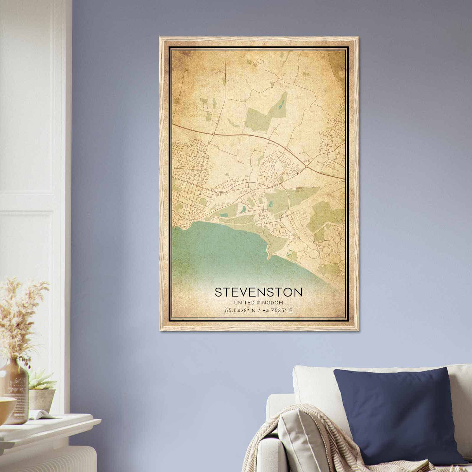 Deerfield Kansas Map Poster, Modern Home Decor Wall Art Print (Copy)